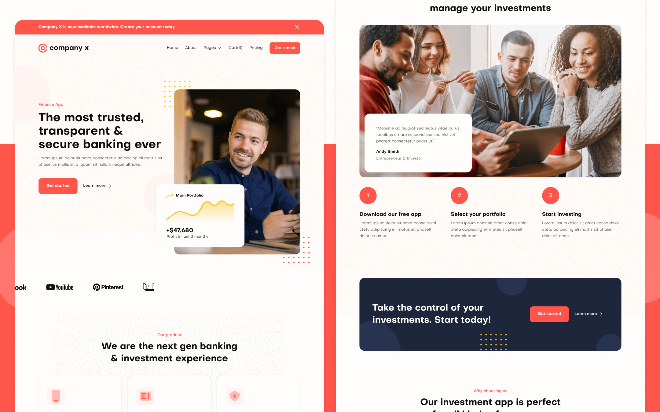 Plantilla de Corporación para Webflow