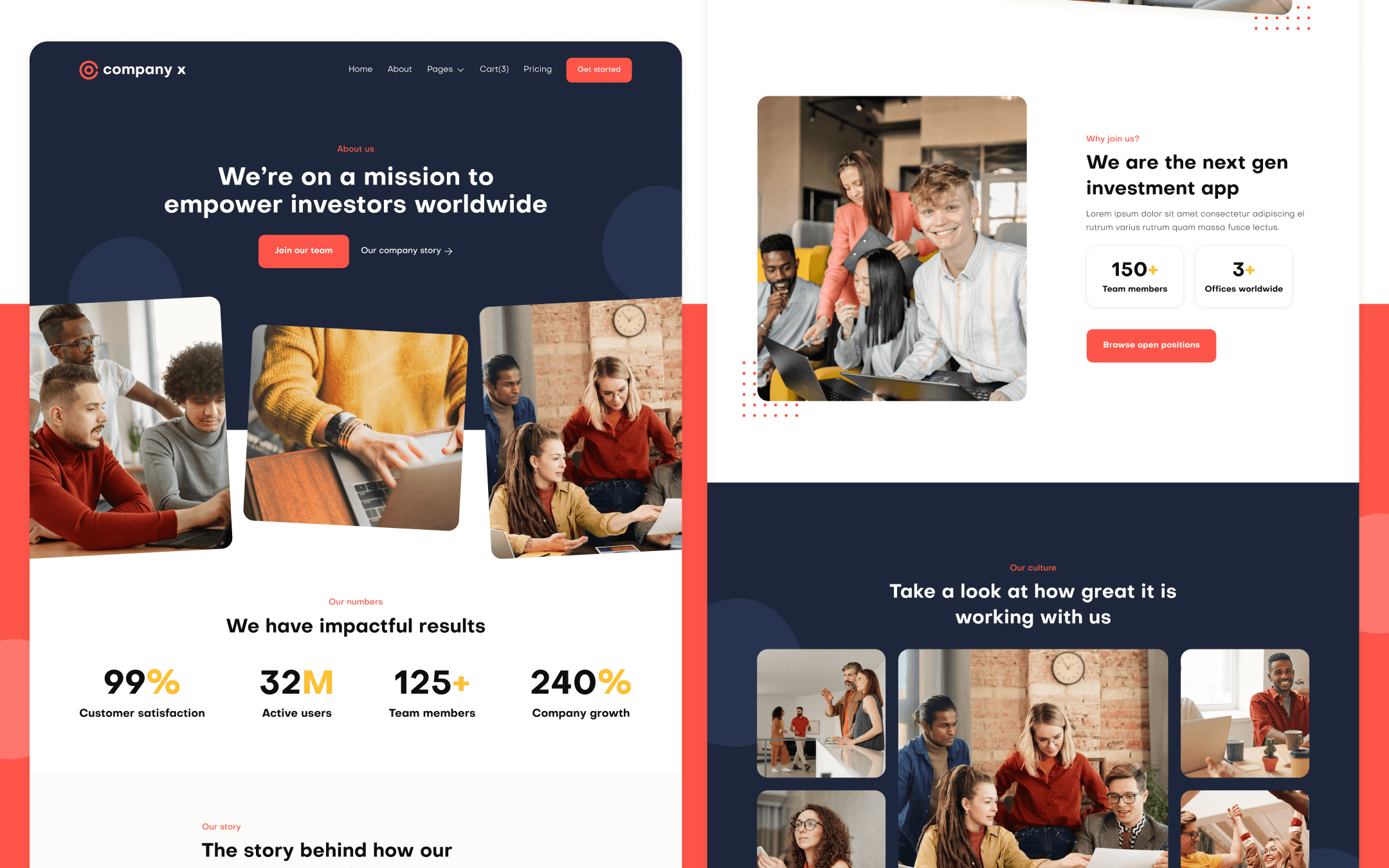 Company X Template para Webflow