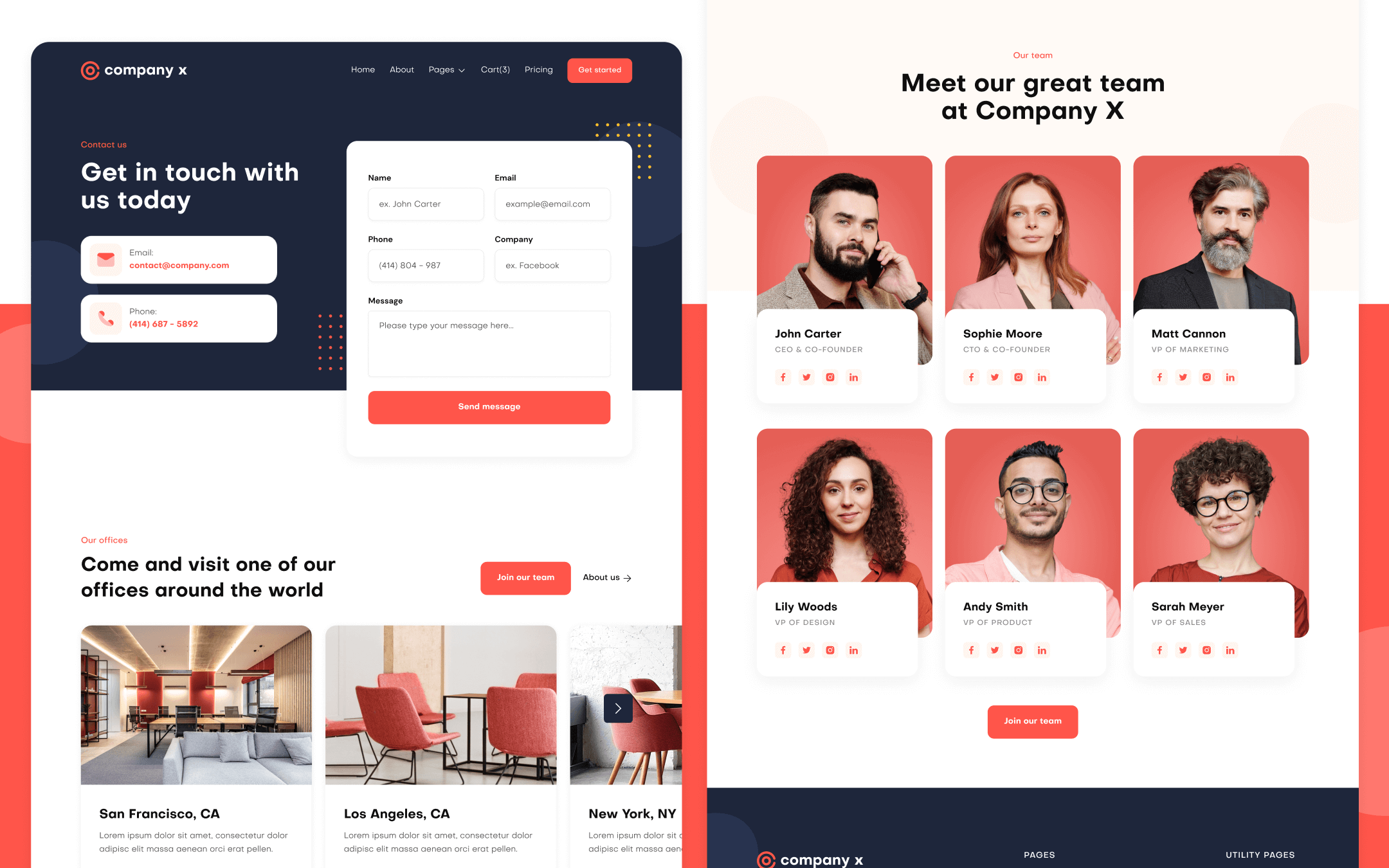 Company X Template para Webflow