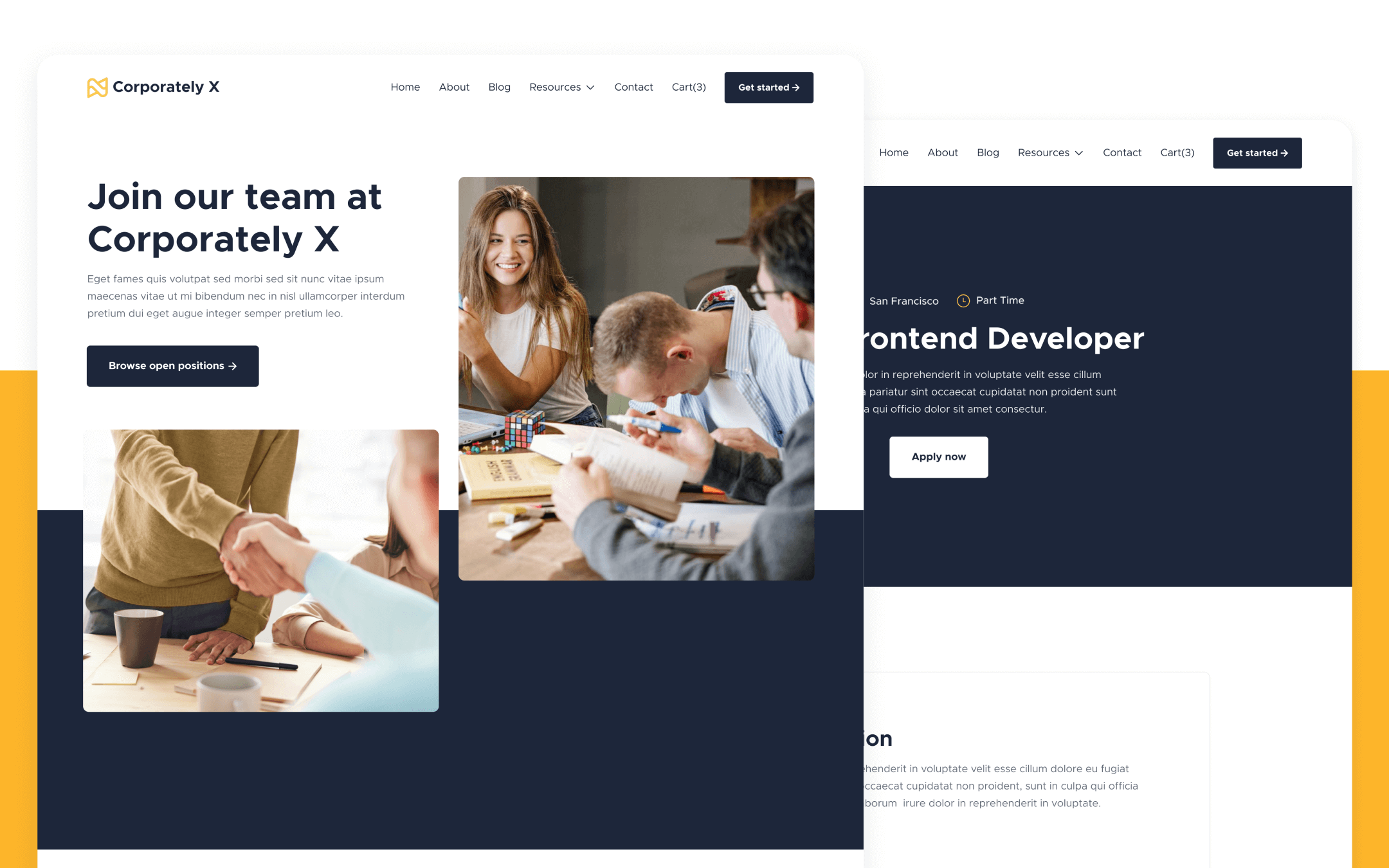 Corporately X Template para Webflow
