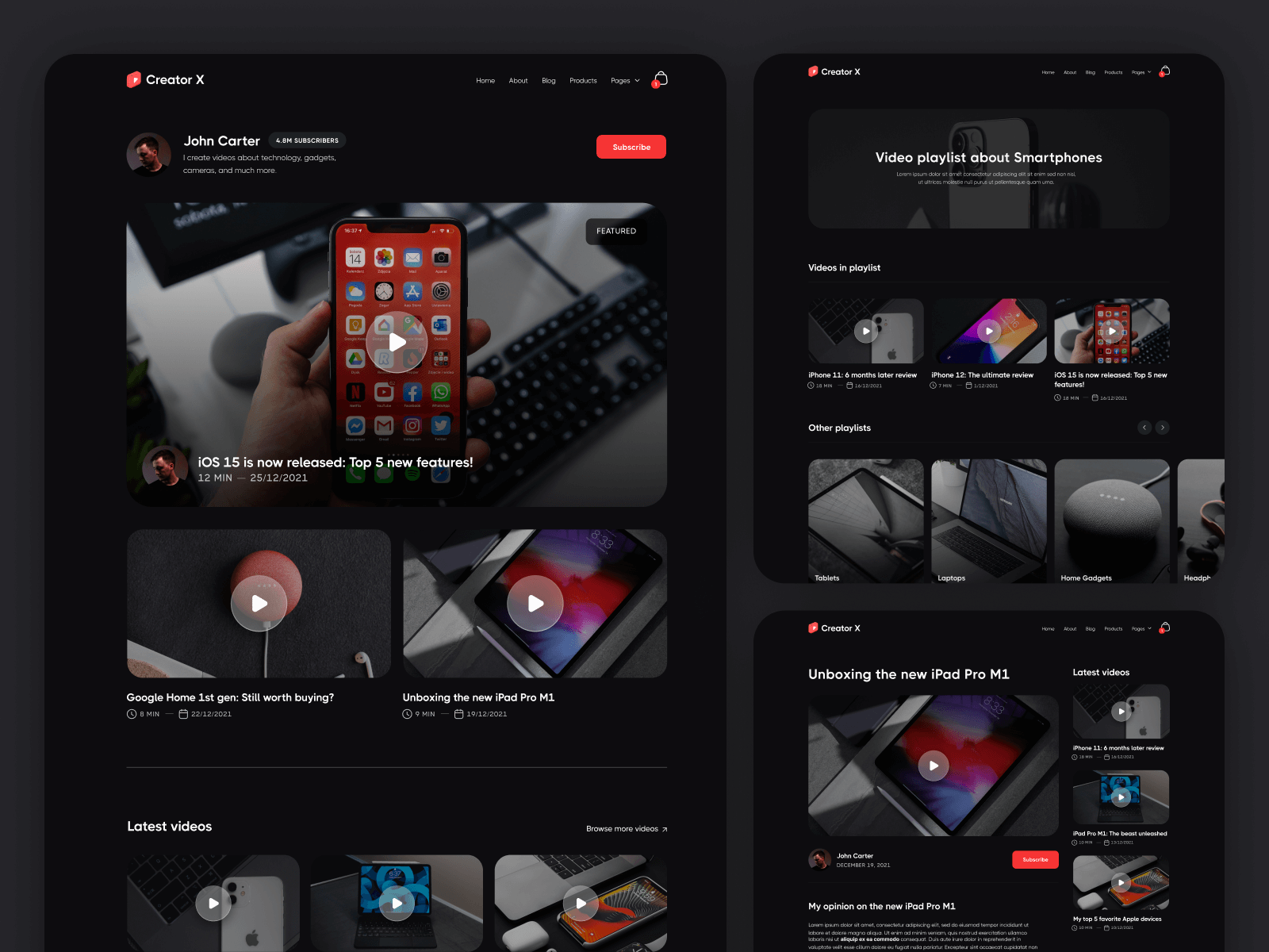 Plantilla de Influencer para Webflow