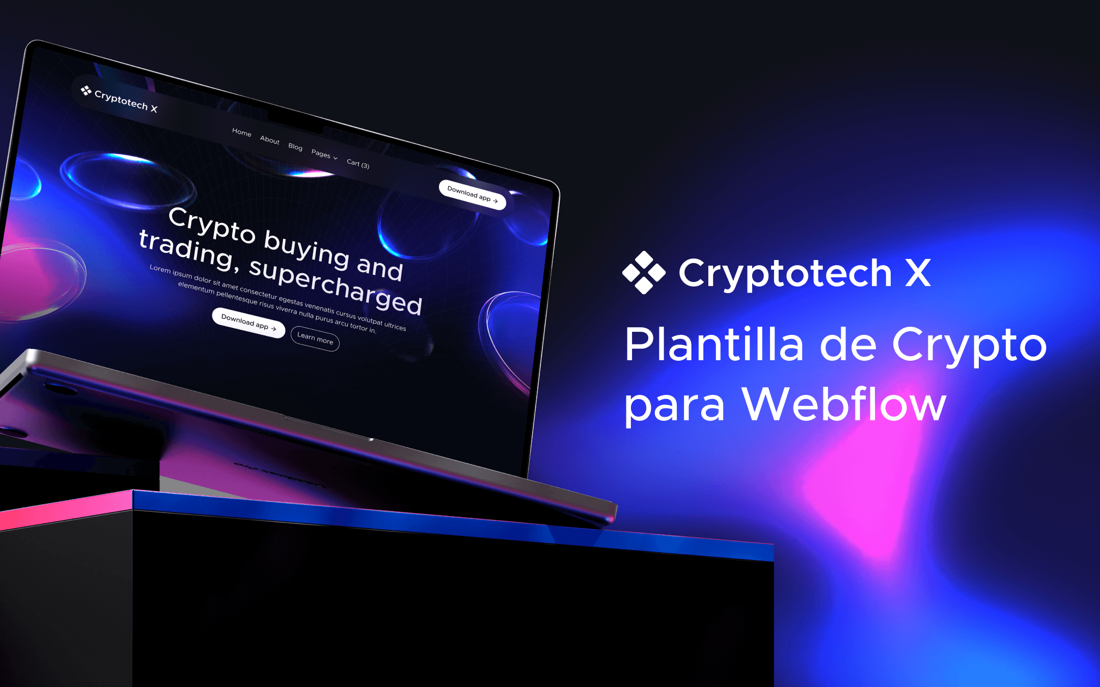 Plantilla de Crypto para Webflow