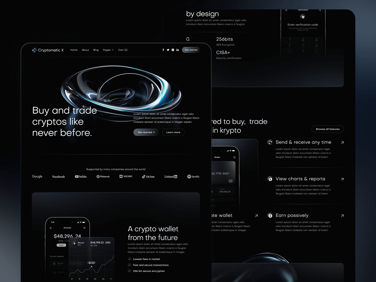 Plantilla de Cryptomonedas Modernas para Webflow