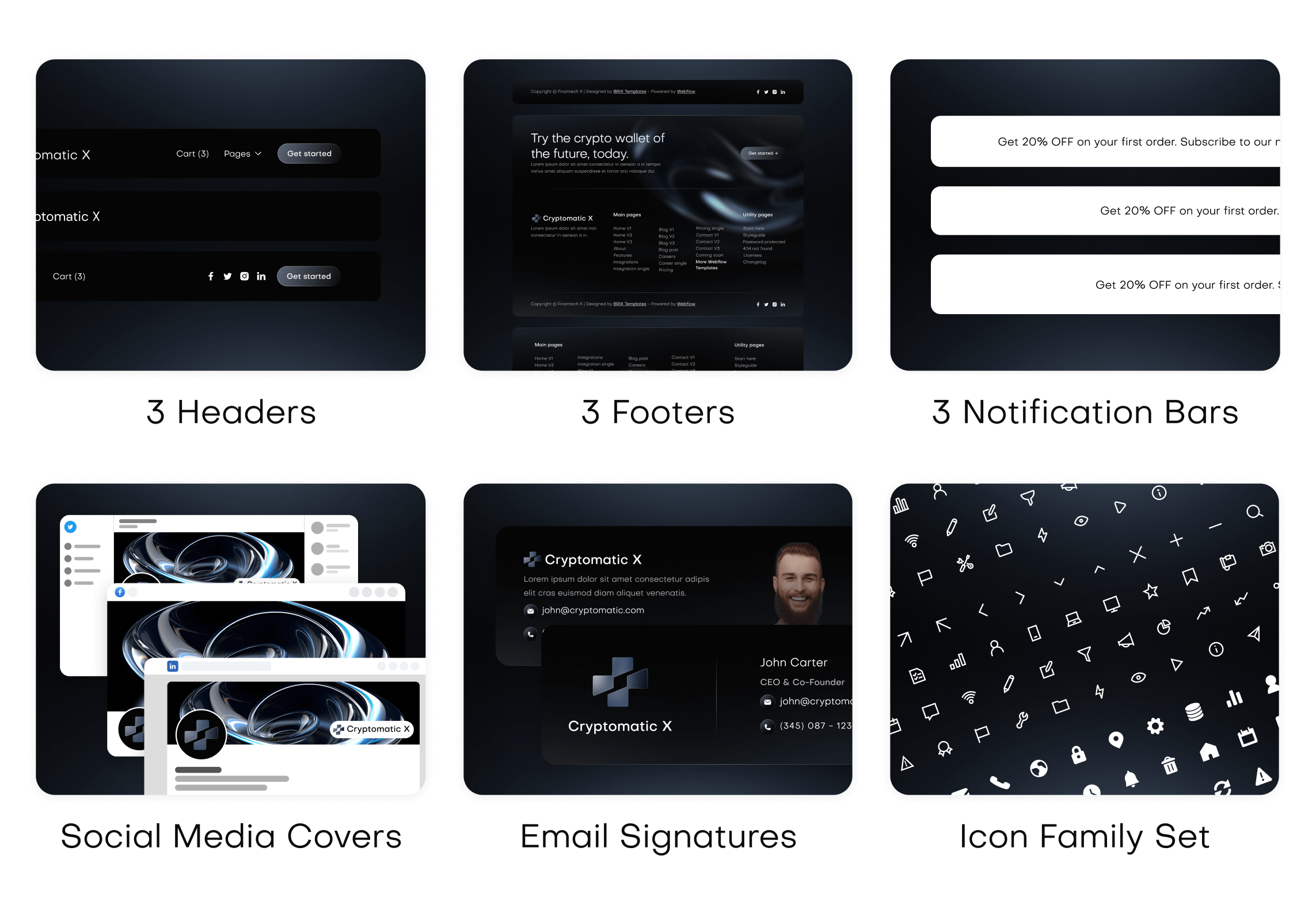 Cryptomatic X | Crypto Webflow Template Benefits