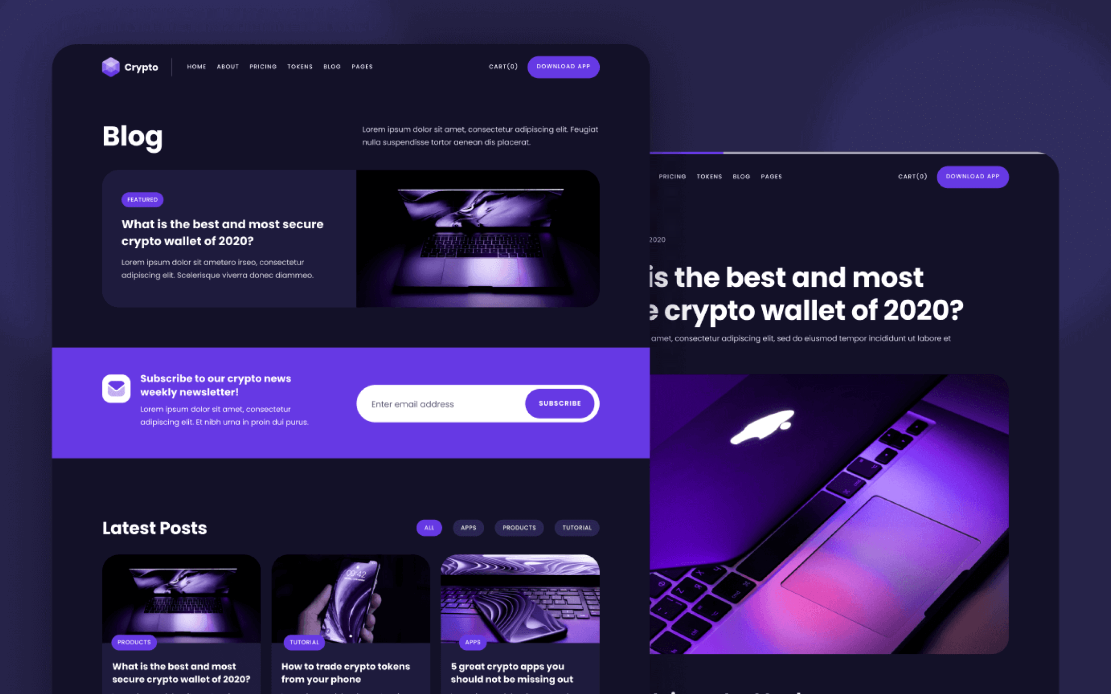 Crypto Template para Webflow