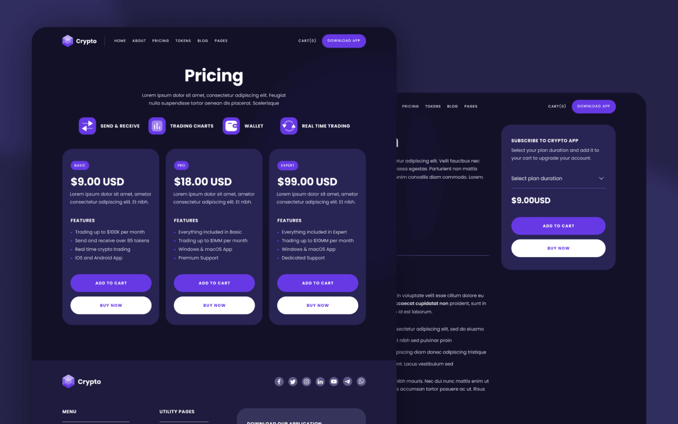 Crypto Template para Webflow
