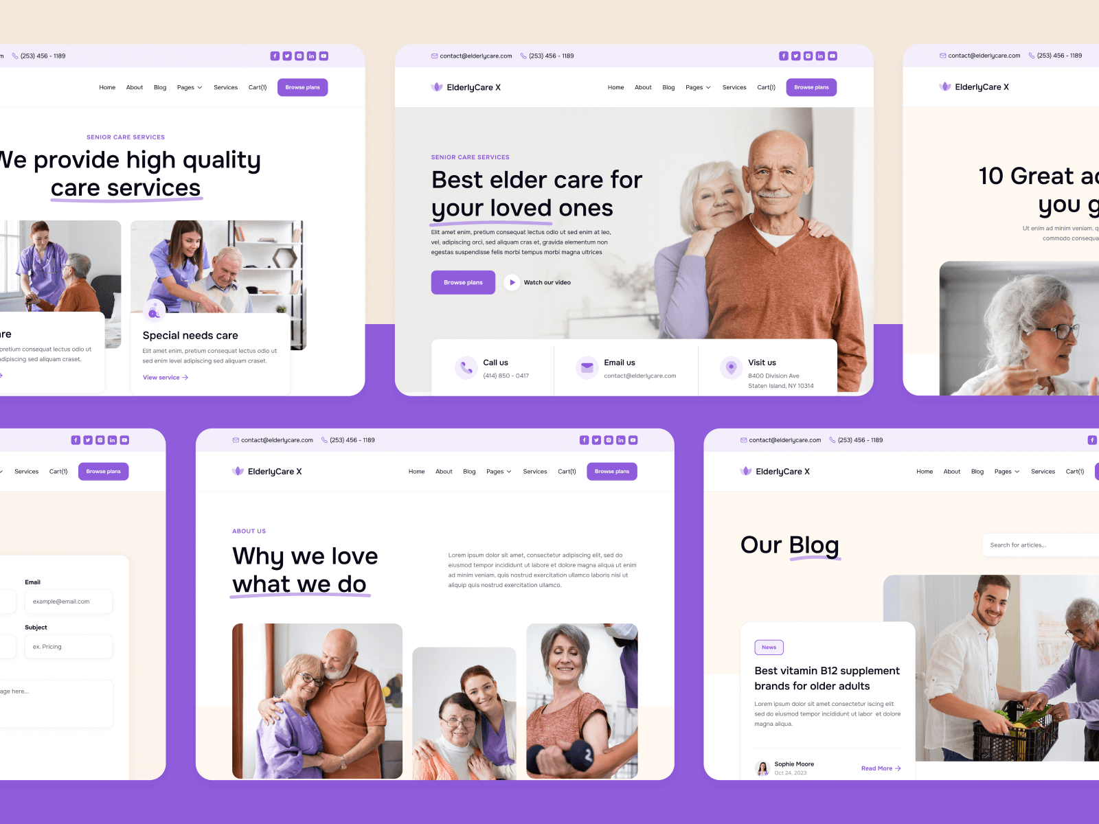 Plantilla para Webflow de Cuidado de Ancianos