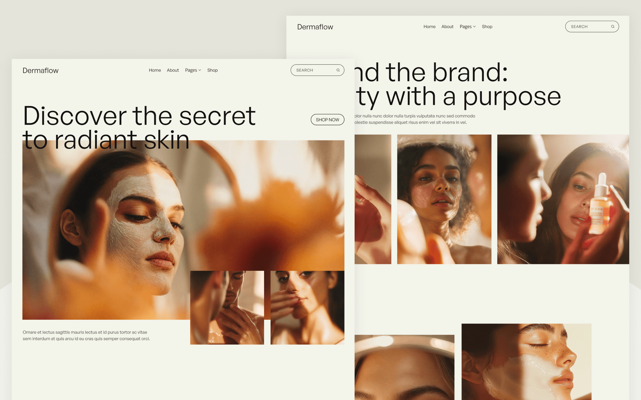 Dermaflow Template para Webflow