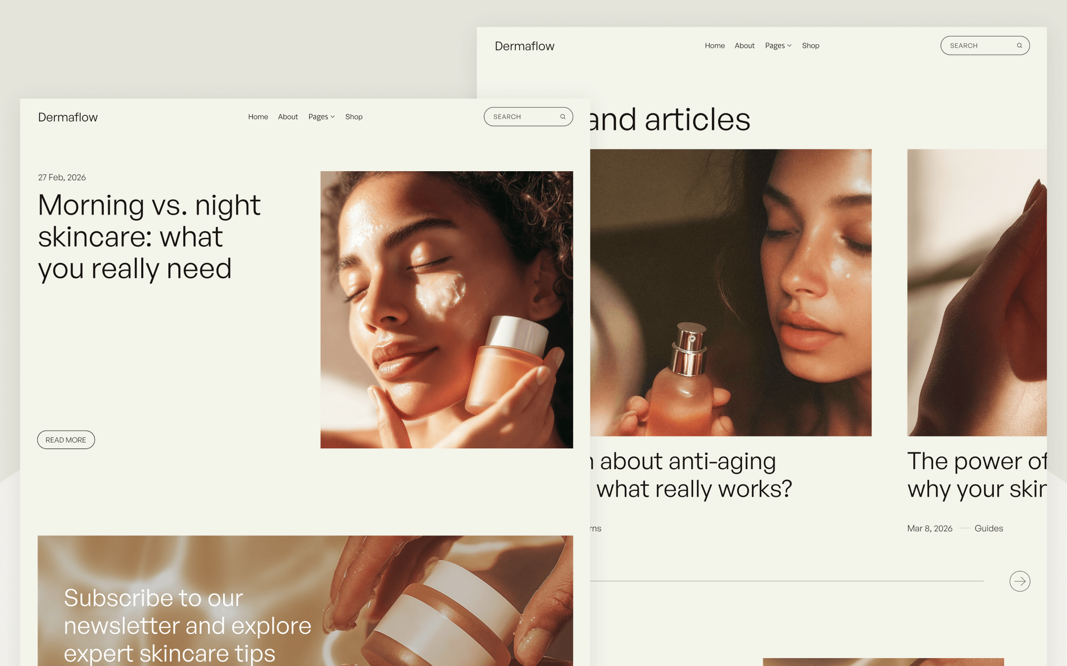 Dermaflow Template para Webflow
