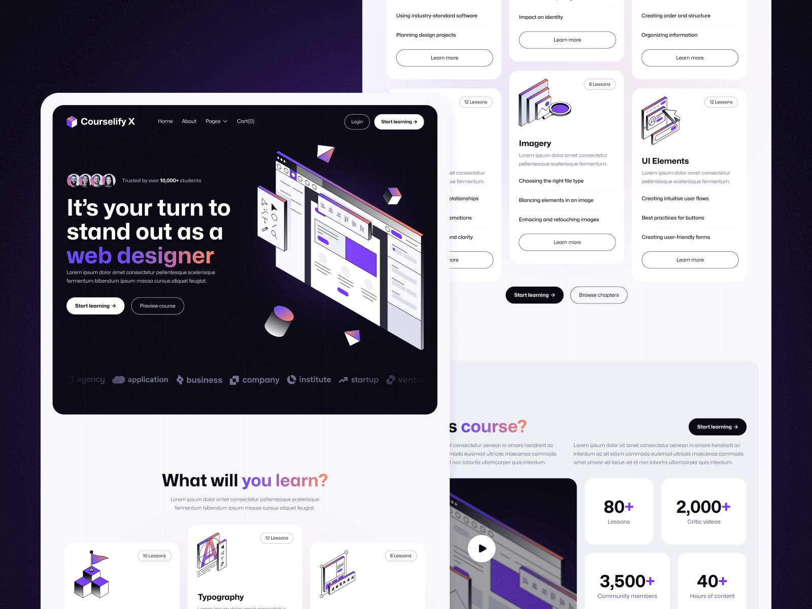 Plantilla de Curso para Webflow