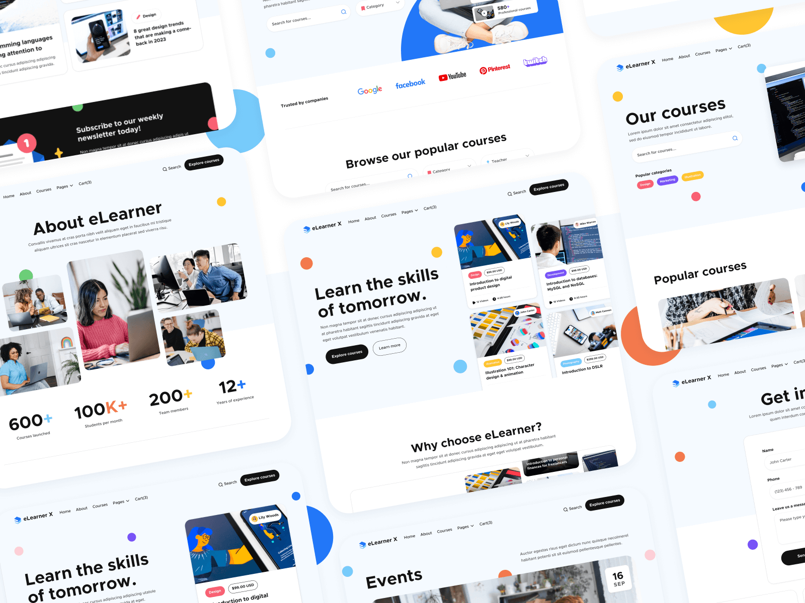 Plantilla para Webflow de Cursos en Línea