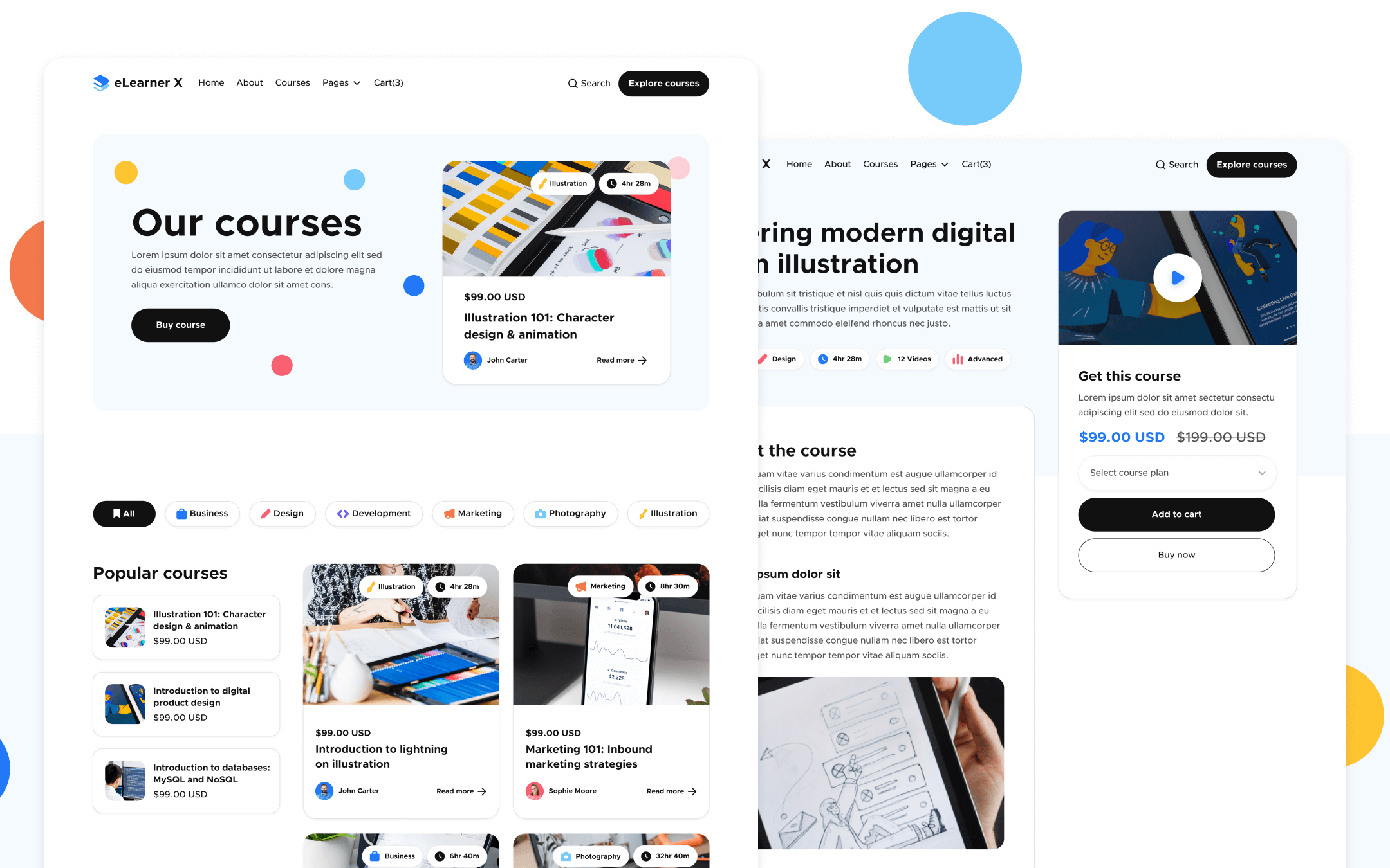 eLearner X Template para Webflow