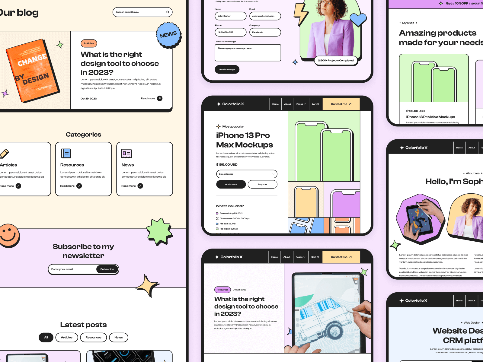Plantilla de Portafolio de Diseño para Webflow