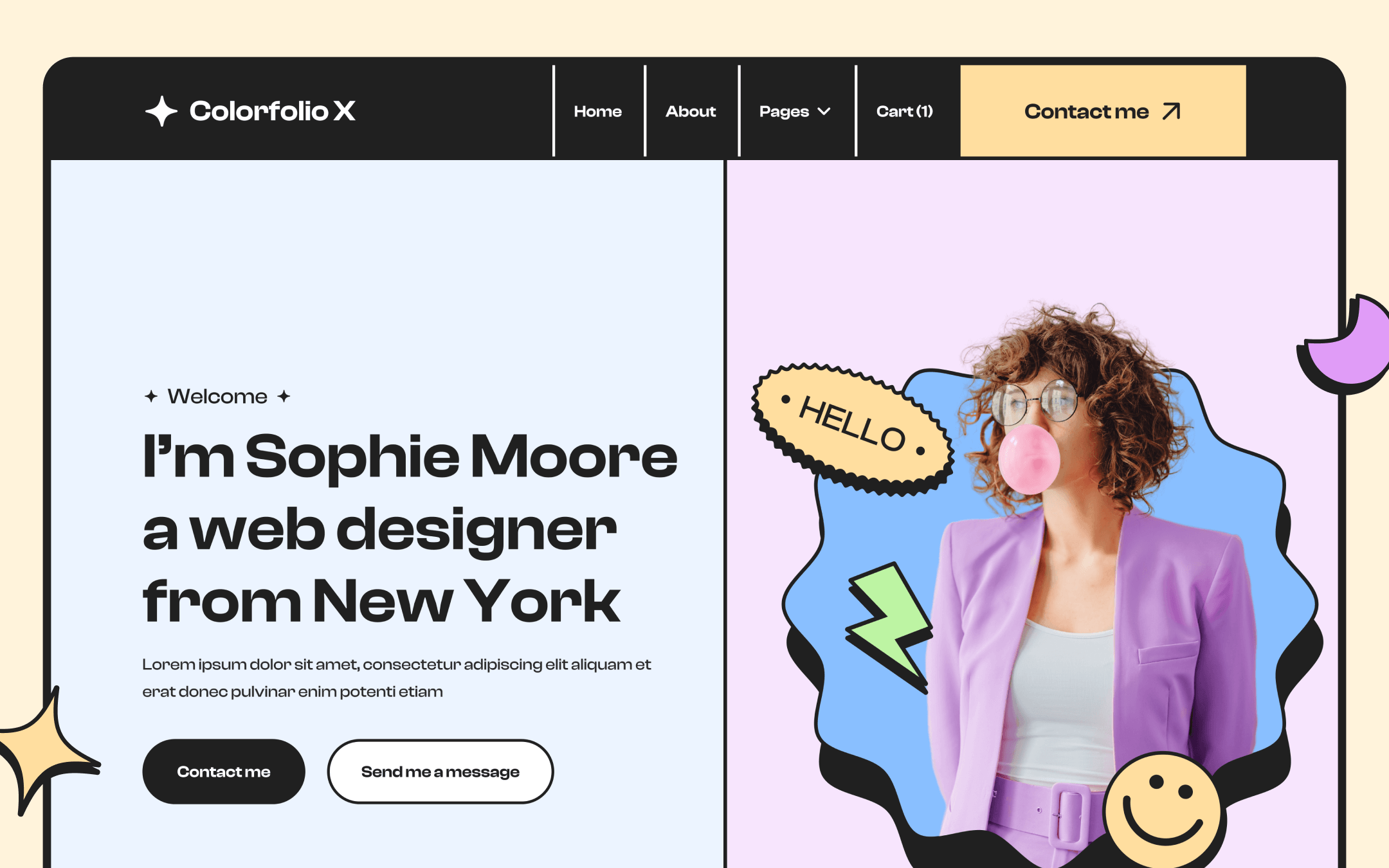 Plantilla de Resumen Creativo para Webflow