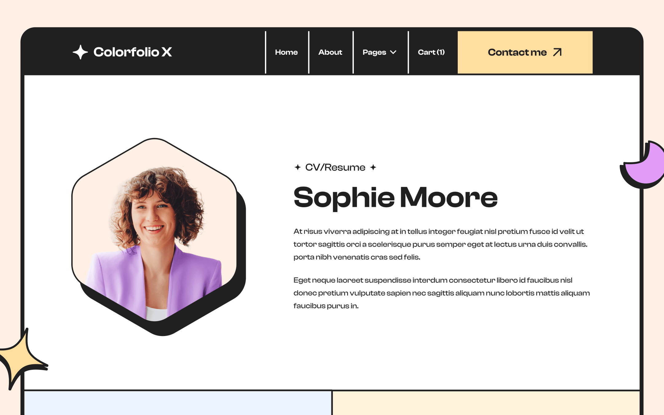 Colorfolio X Template para Webflow