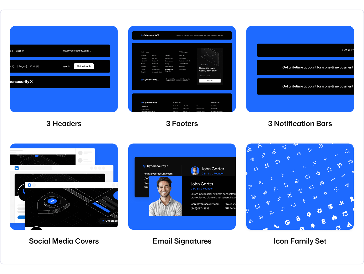 Cybersecurity X - Cyber Security Webflow Template Benefits