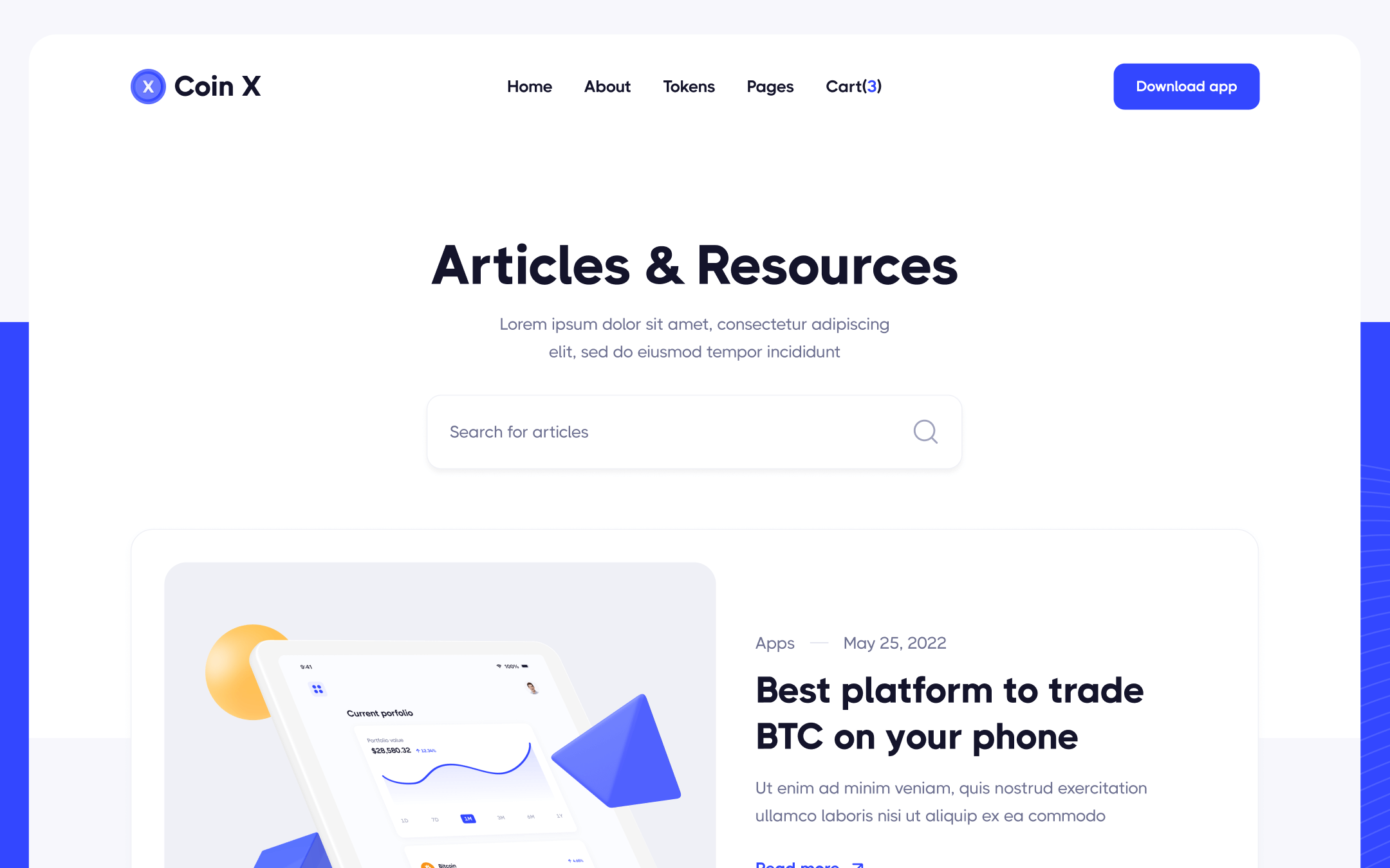 Coin X Template para Webflow