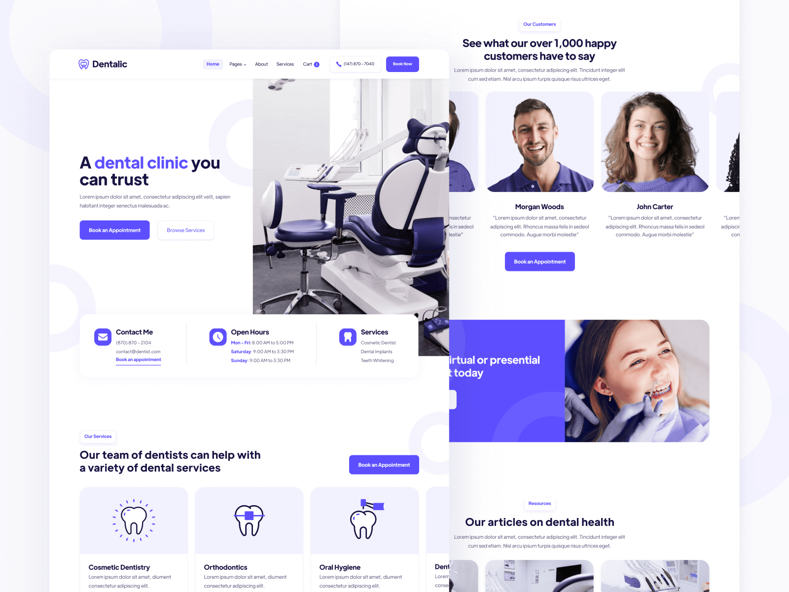 Plantilla de Dentista para Webflow