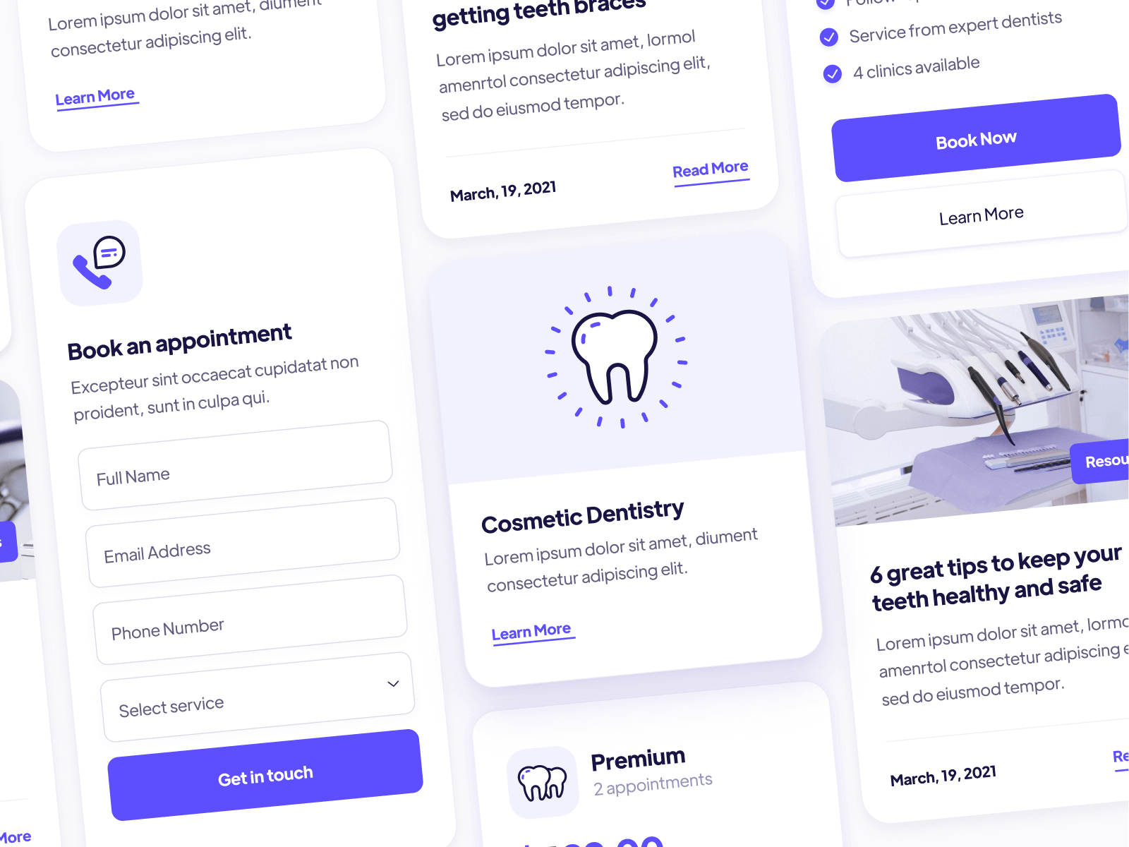 Plantilla para Webflow de Dentista