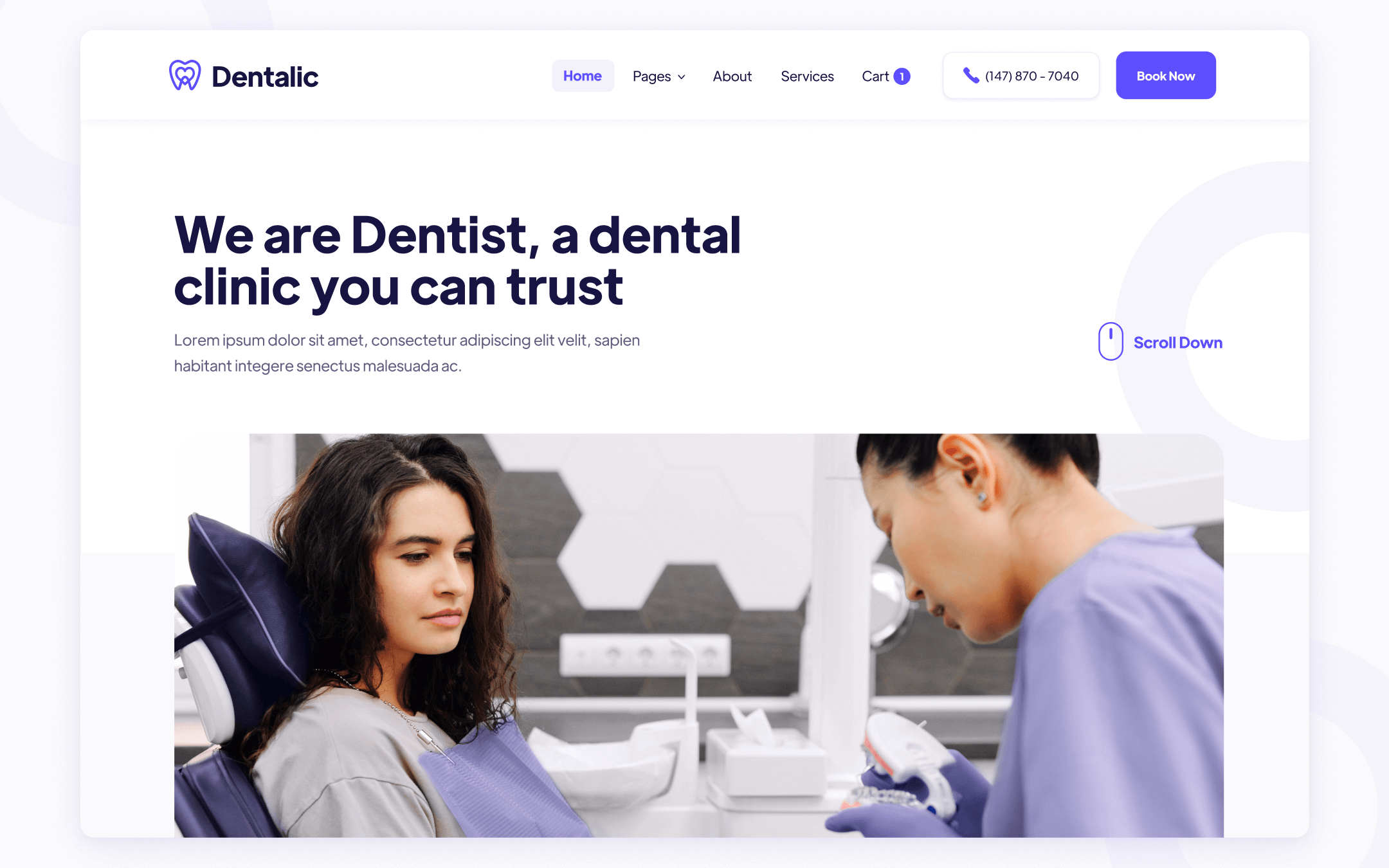 Dentalic Template para Webflow