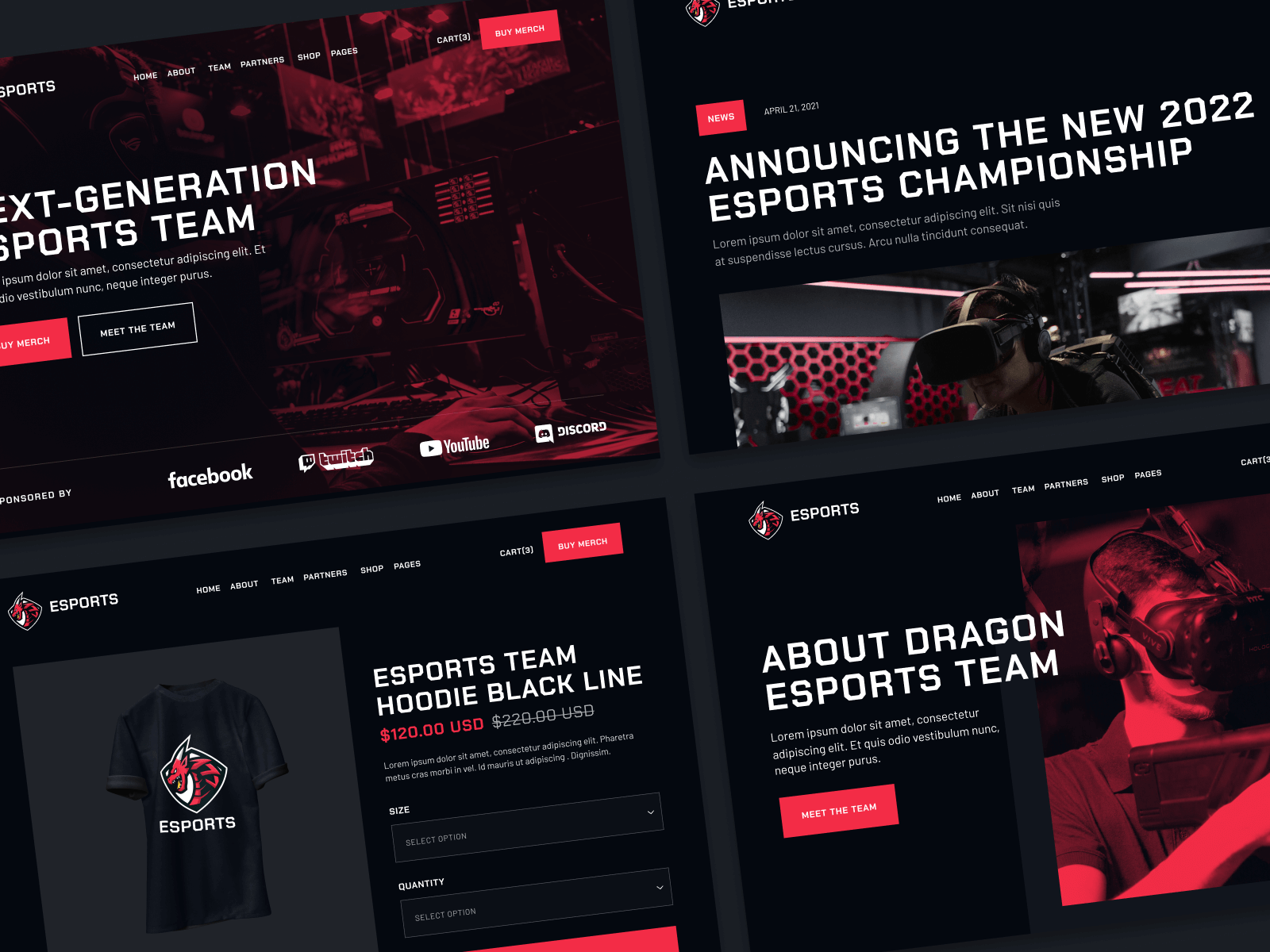 Plantilla para Webflow de Deportes Virtuales