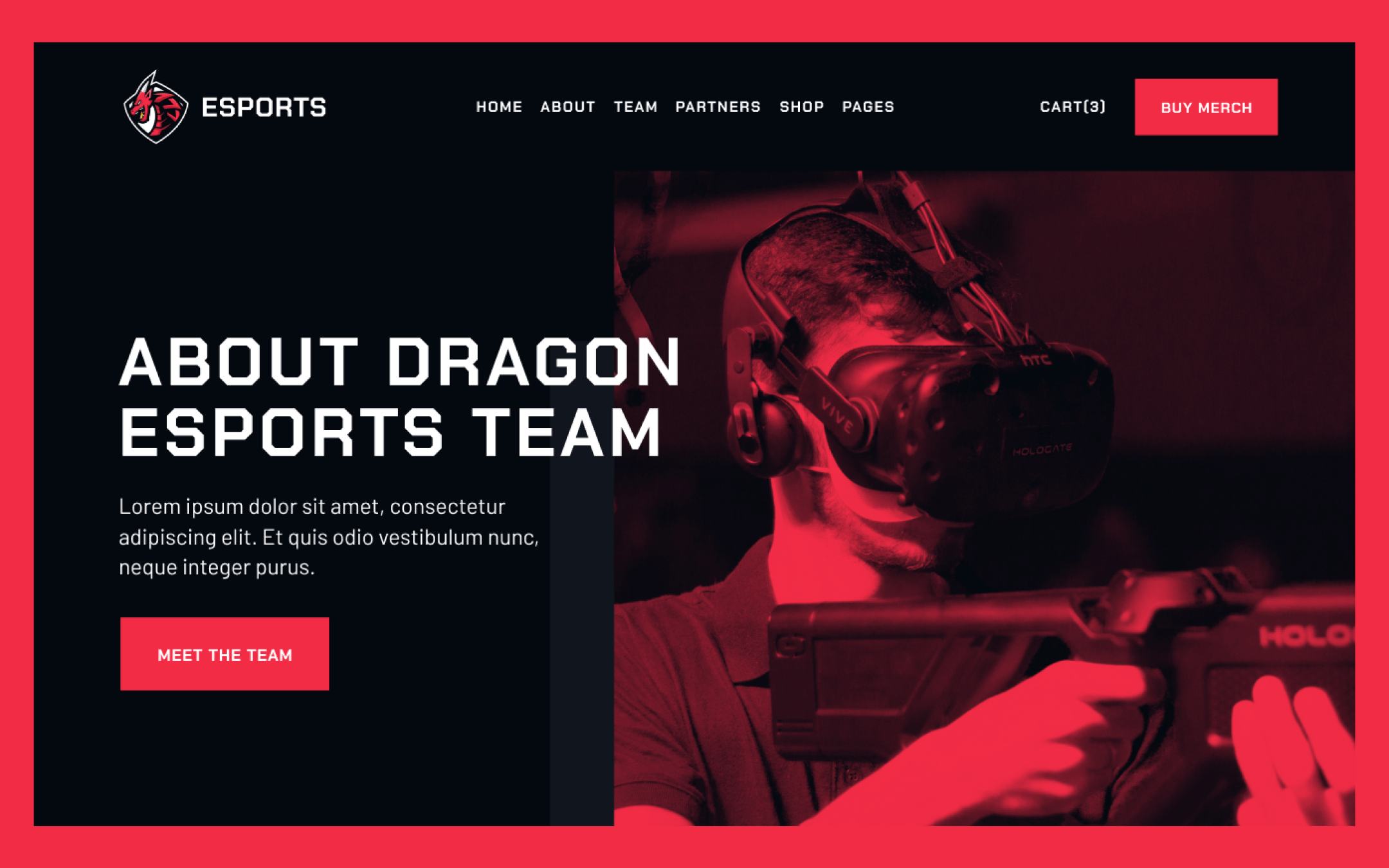eSports Template para Webflow