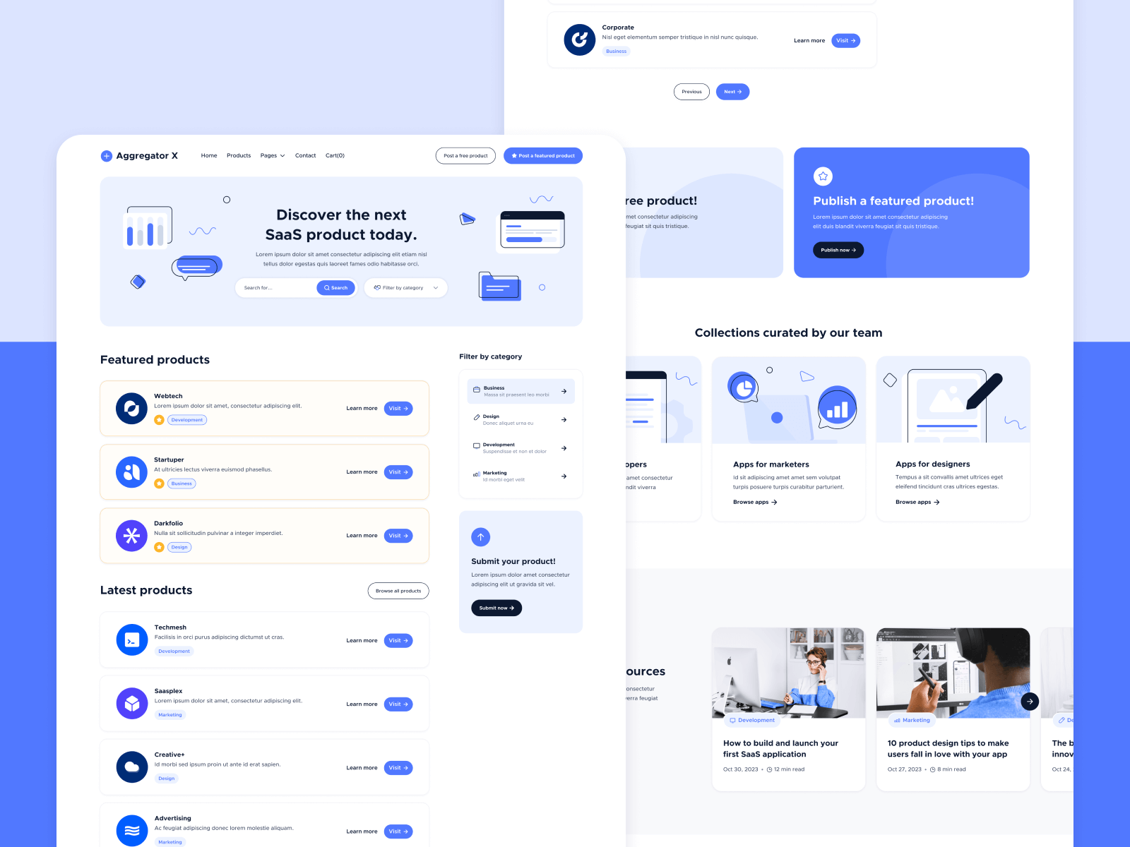 Template de Sitio de Recomendaciones para Webflow