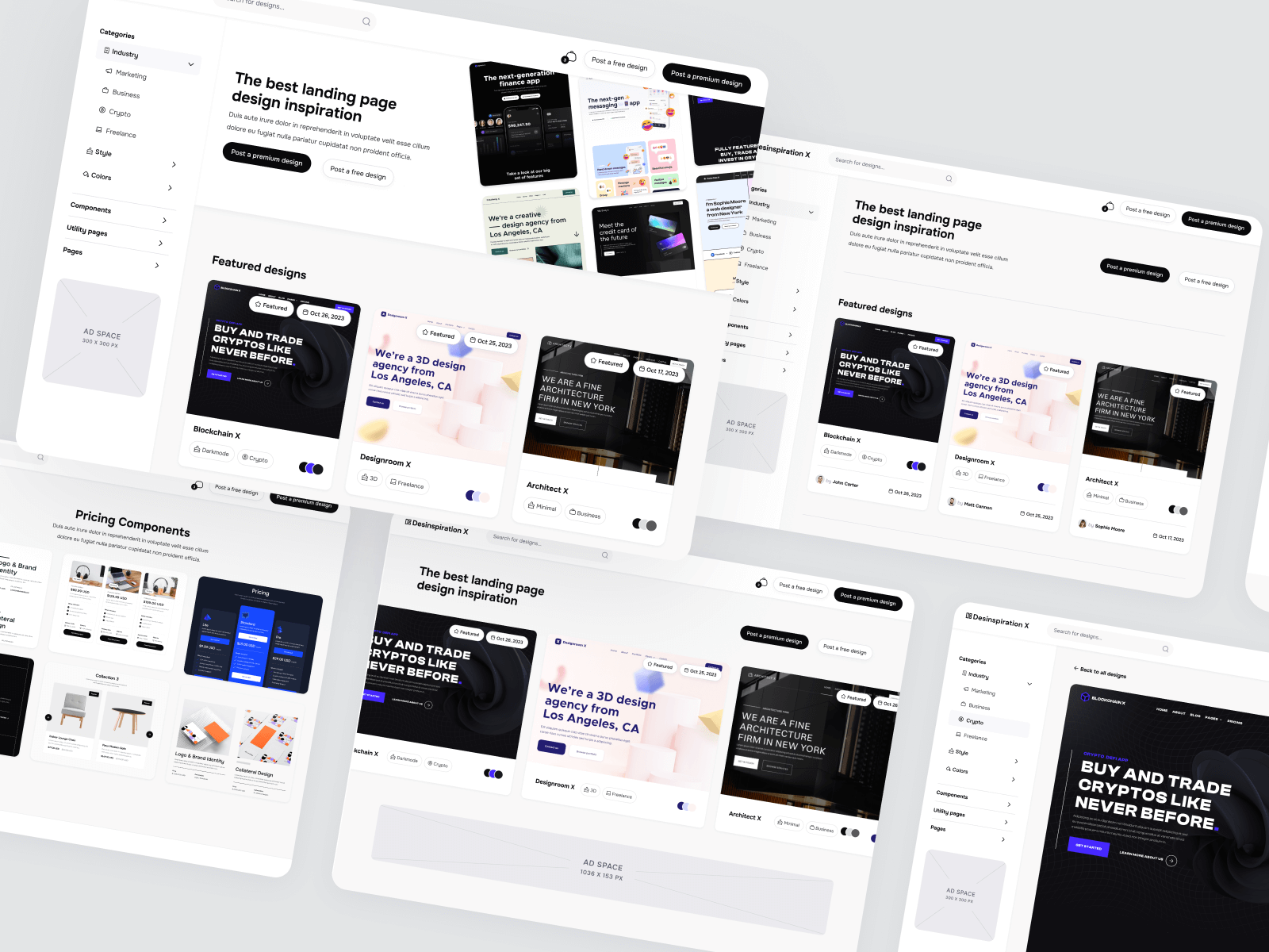 Plantilla para Webflow de Directorio de Diseño Curado