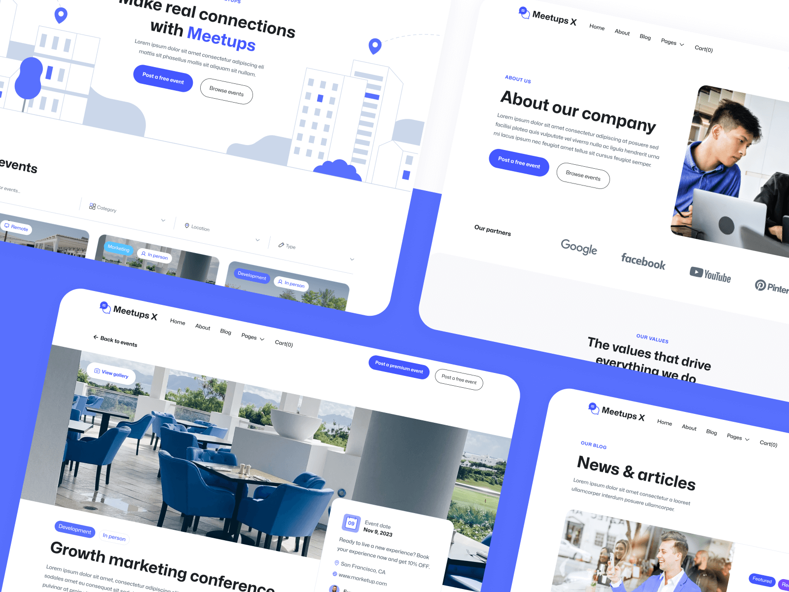 Plantilla para Webflow de Directorio de Eventos