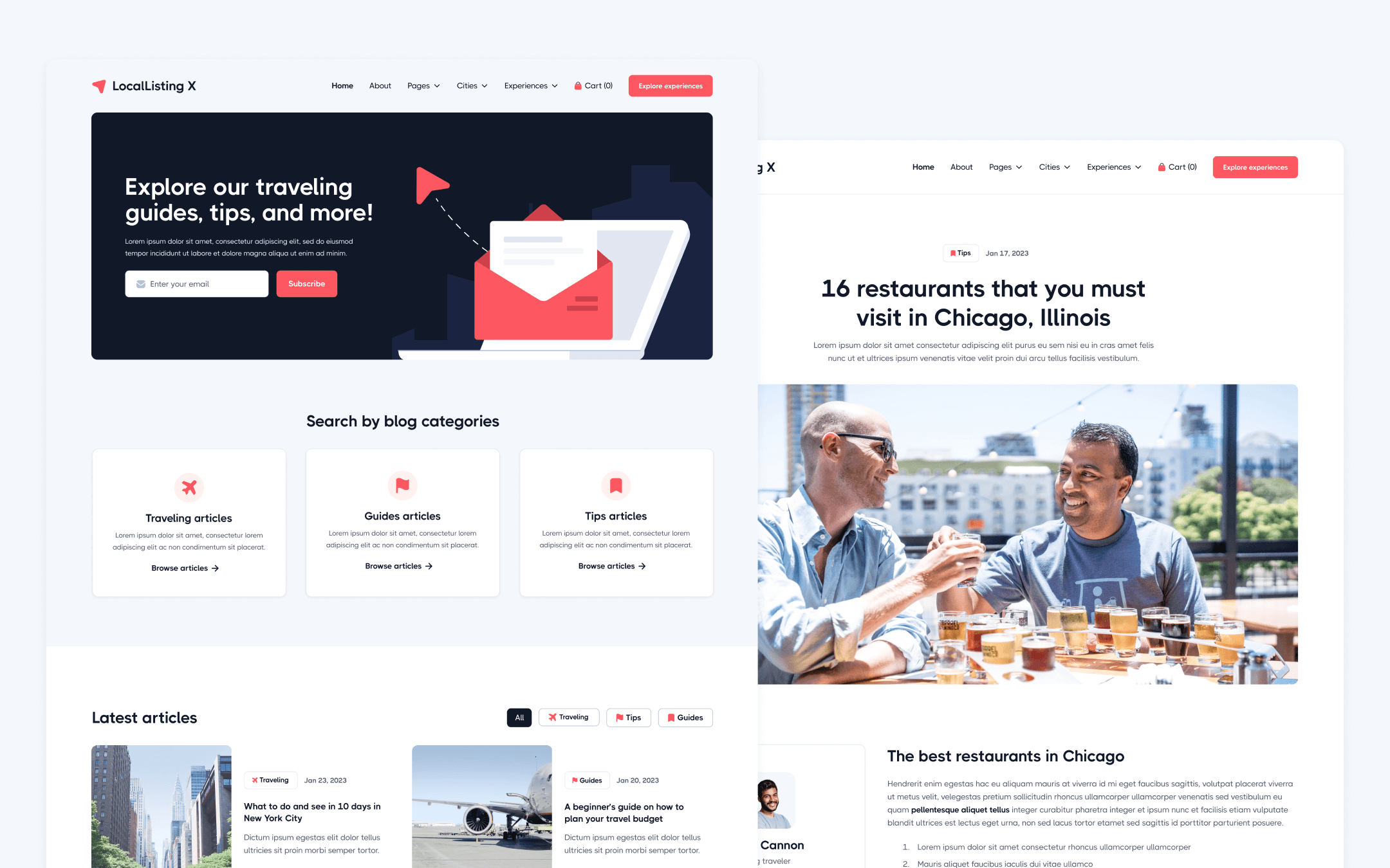 LocalListing X Template para Webflow