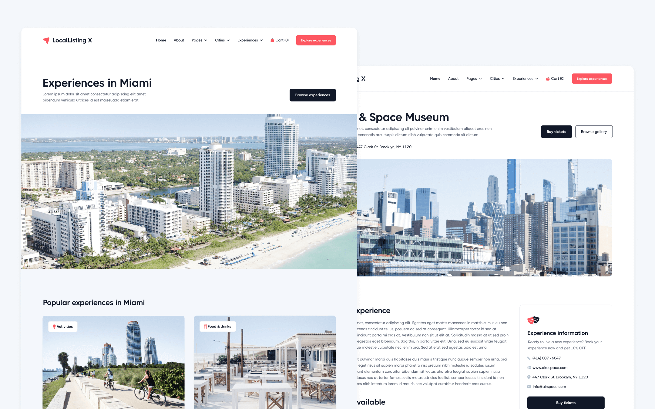 LocalListing X Template para Webflow