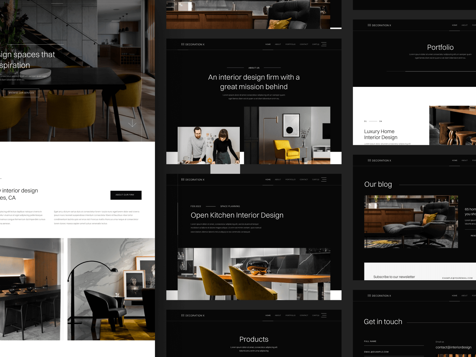 Plantilla para Webflow de Diseño de Interiores