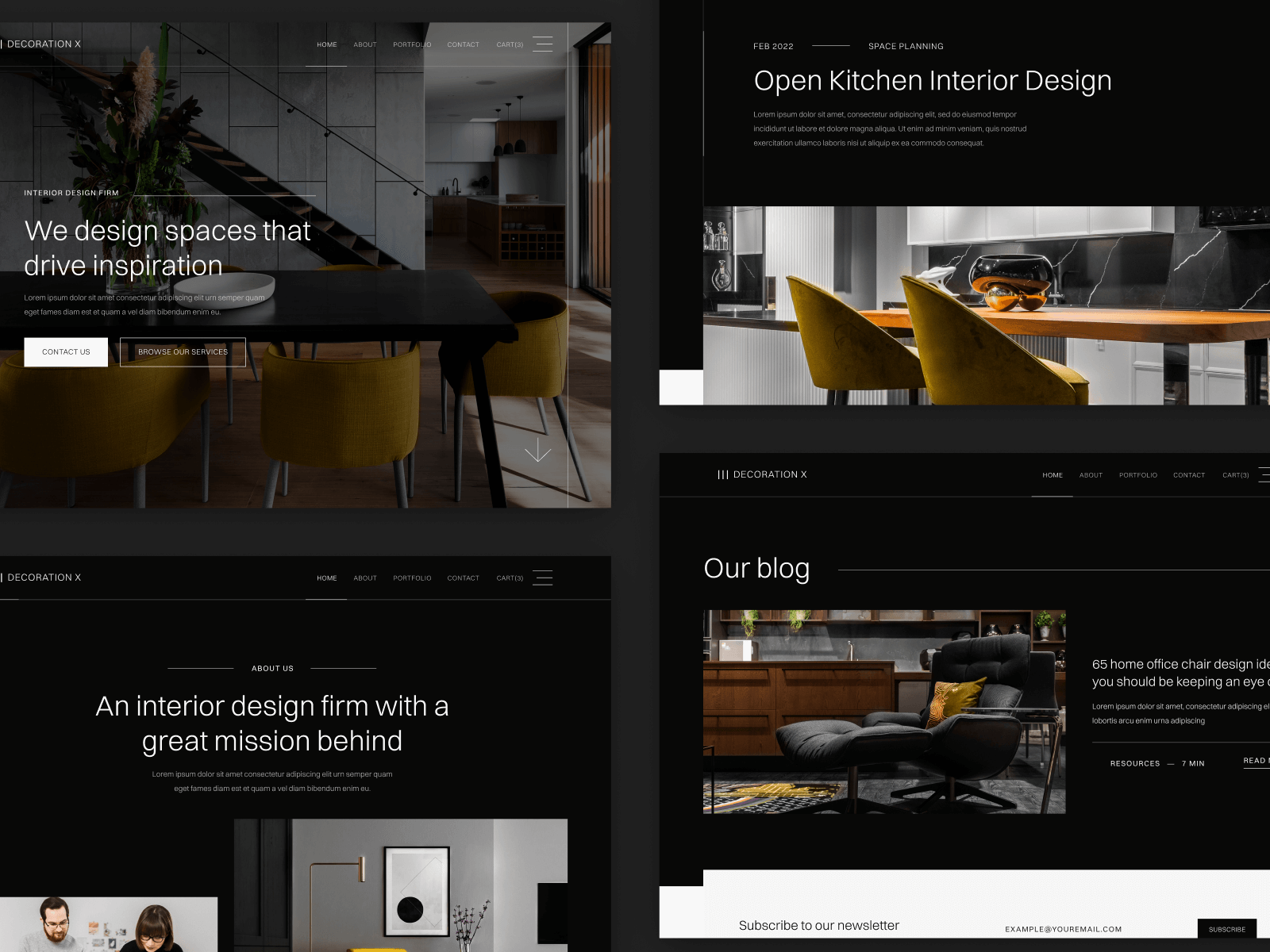 Plantilla de Firma de Diseño de Interiores para Sitio Web en Webflow