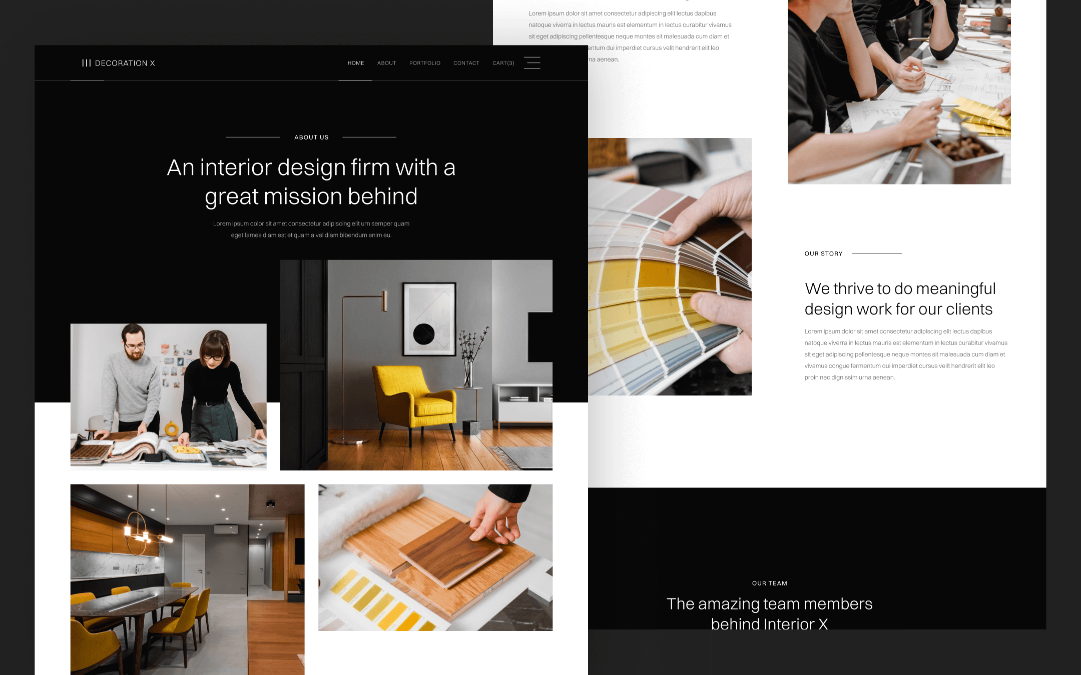 Decoration X Template para Webflow