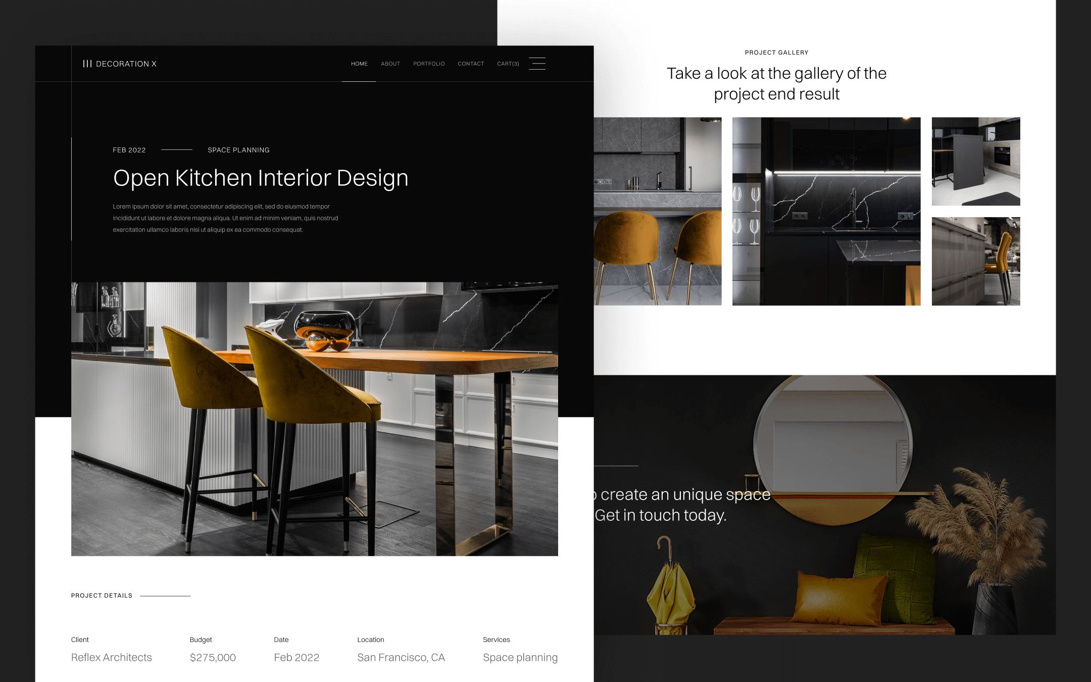Decoration X Template para Webflow