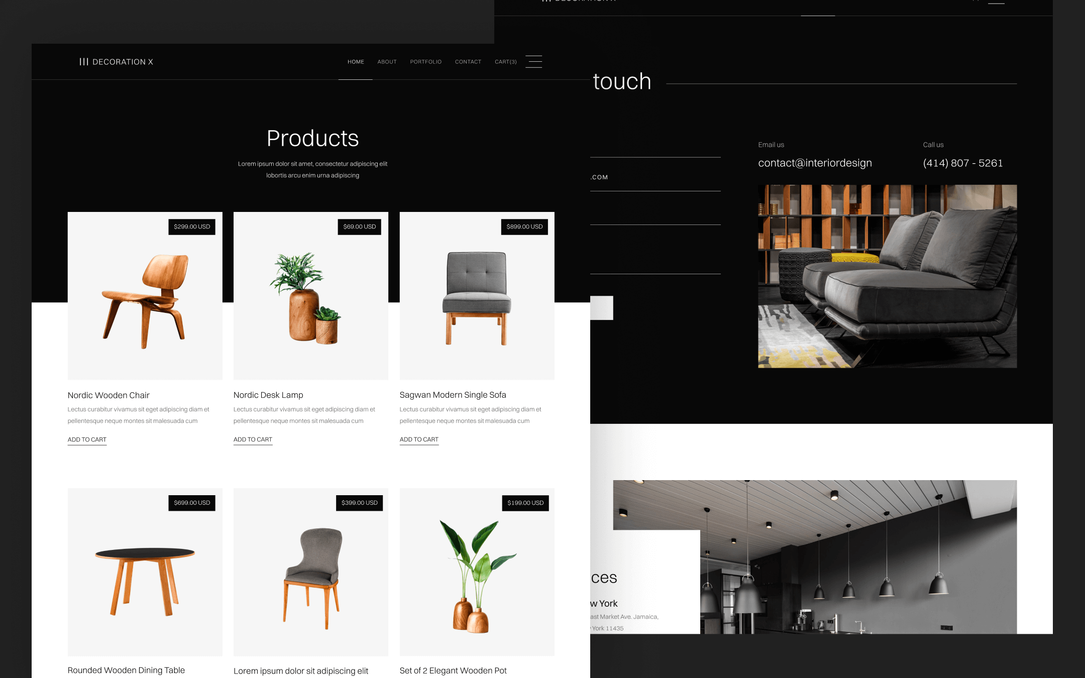Decoration X Template para Webflow