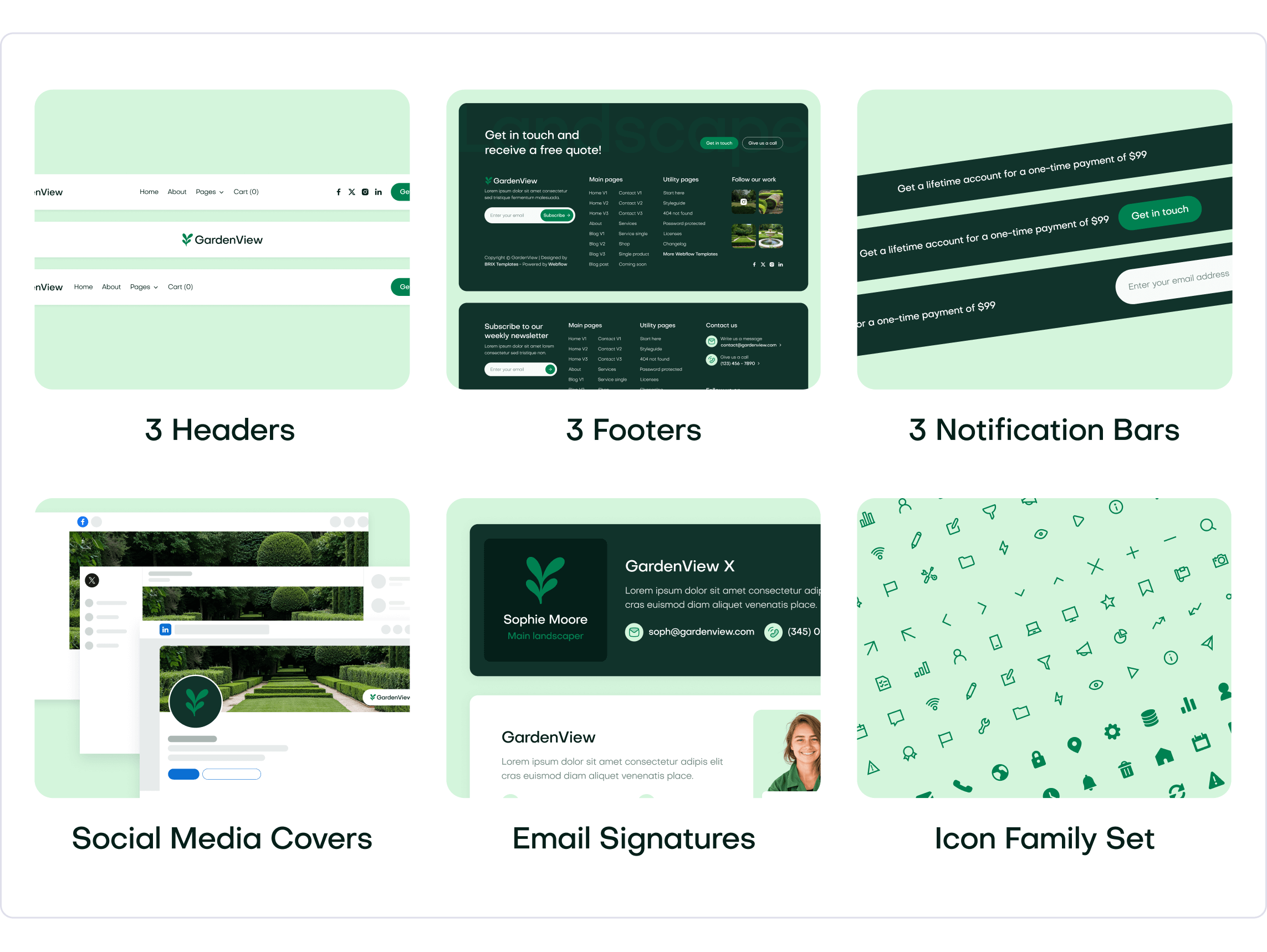 GardenView - Landscaper Webflow Template Benefits