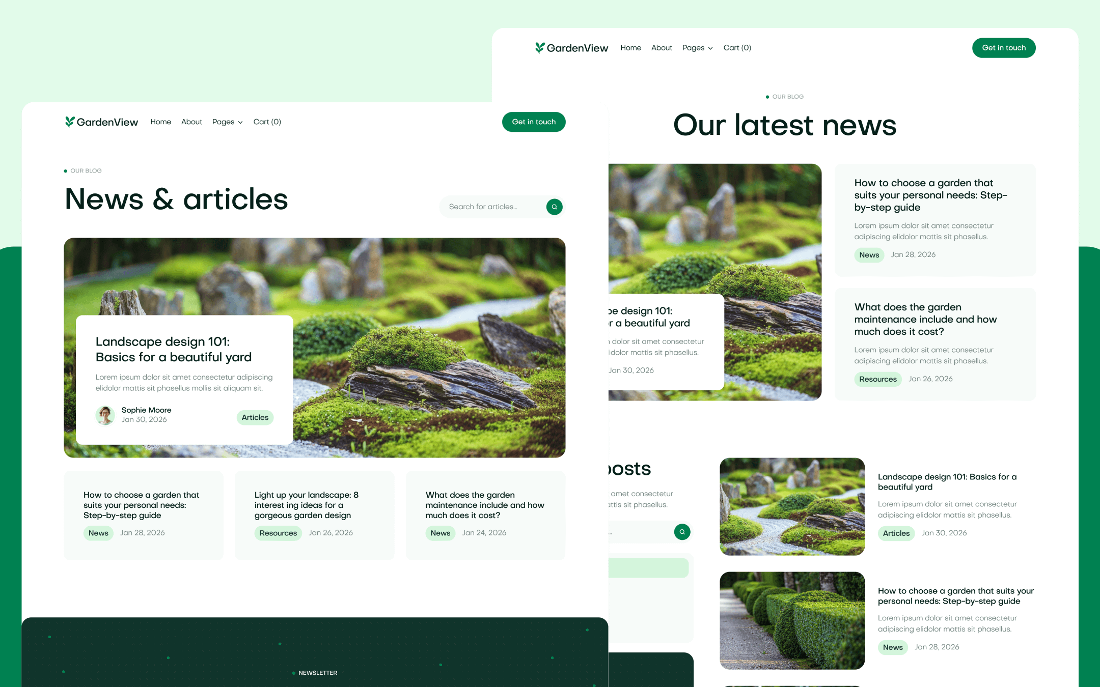 GardenView Template para Webflow