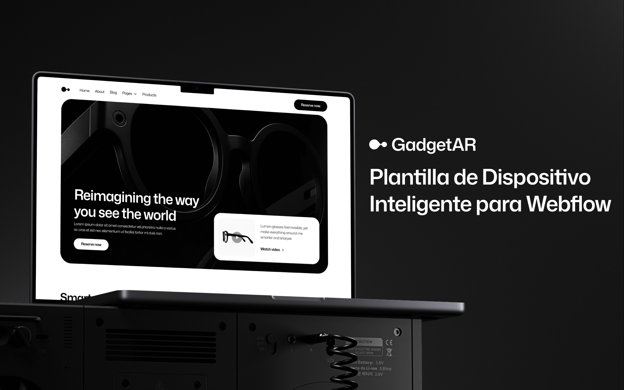 Plantilla de Dispositivo inteligente para Webflow