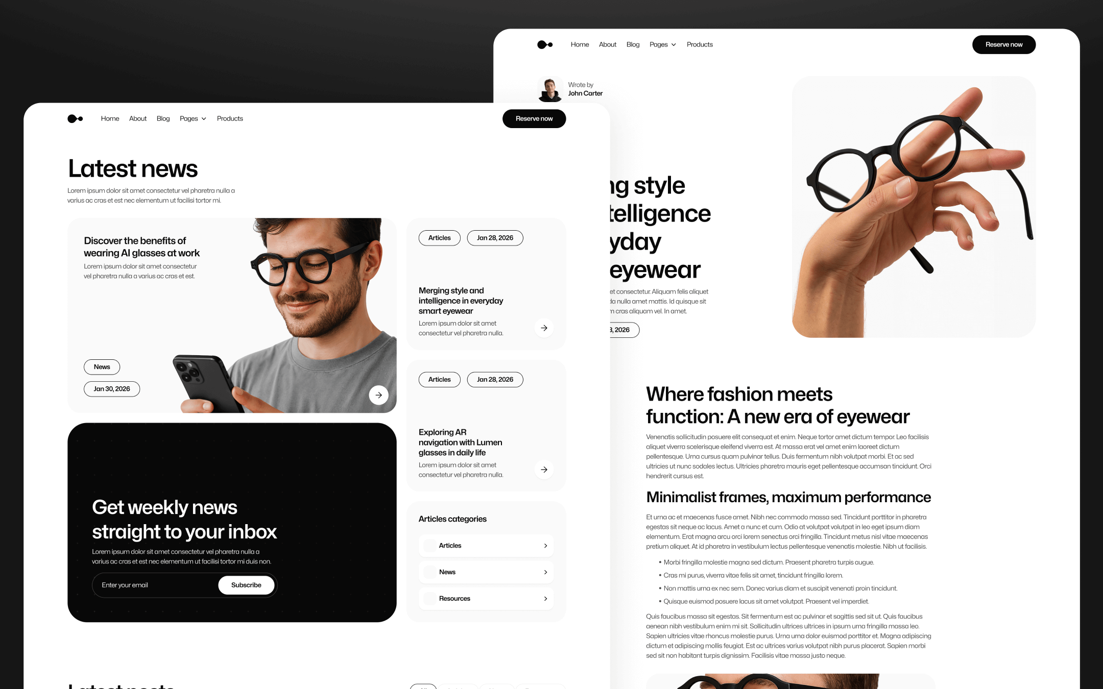 GadgetAR Template para Webflow
