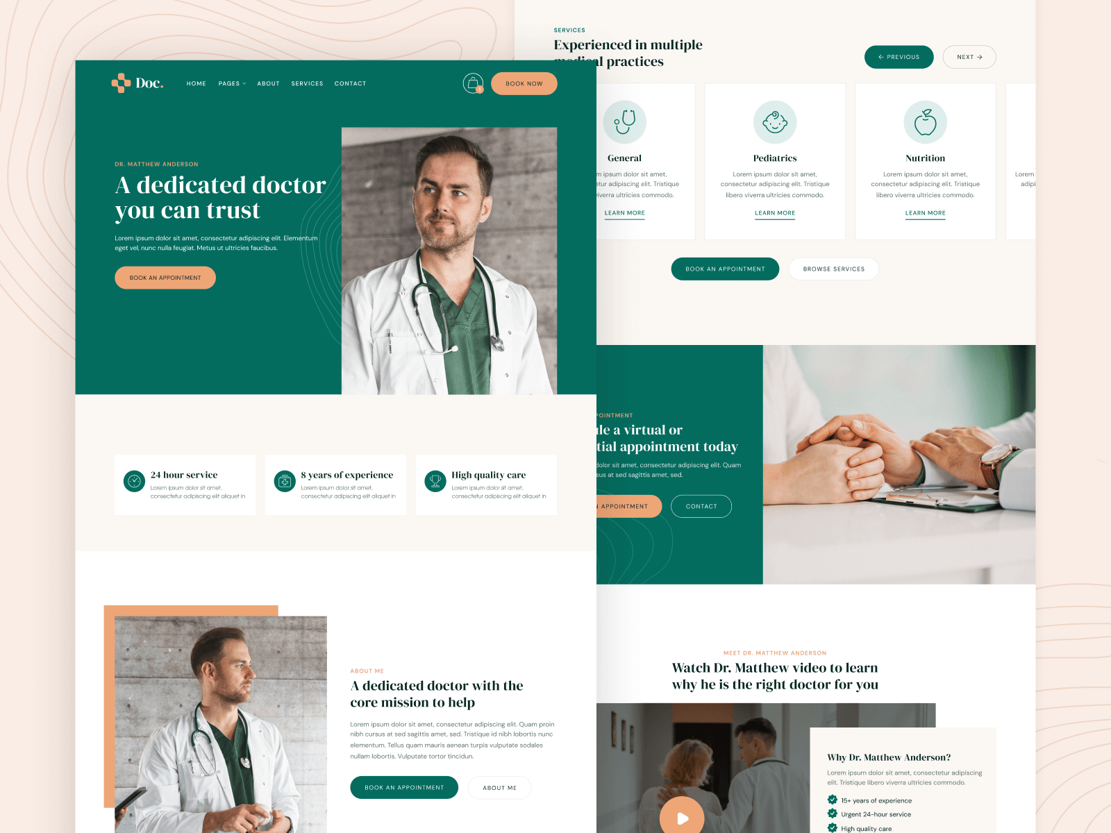 Plantilla de Hospital para Sitio Web en Webflow