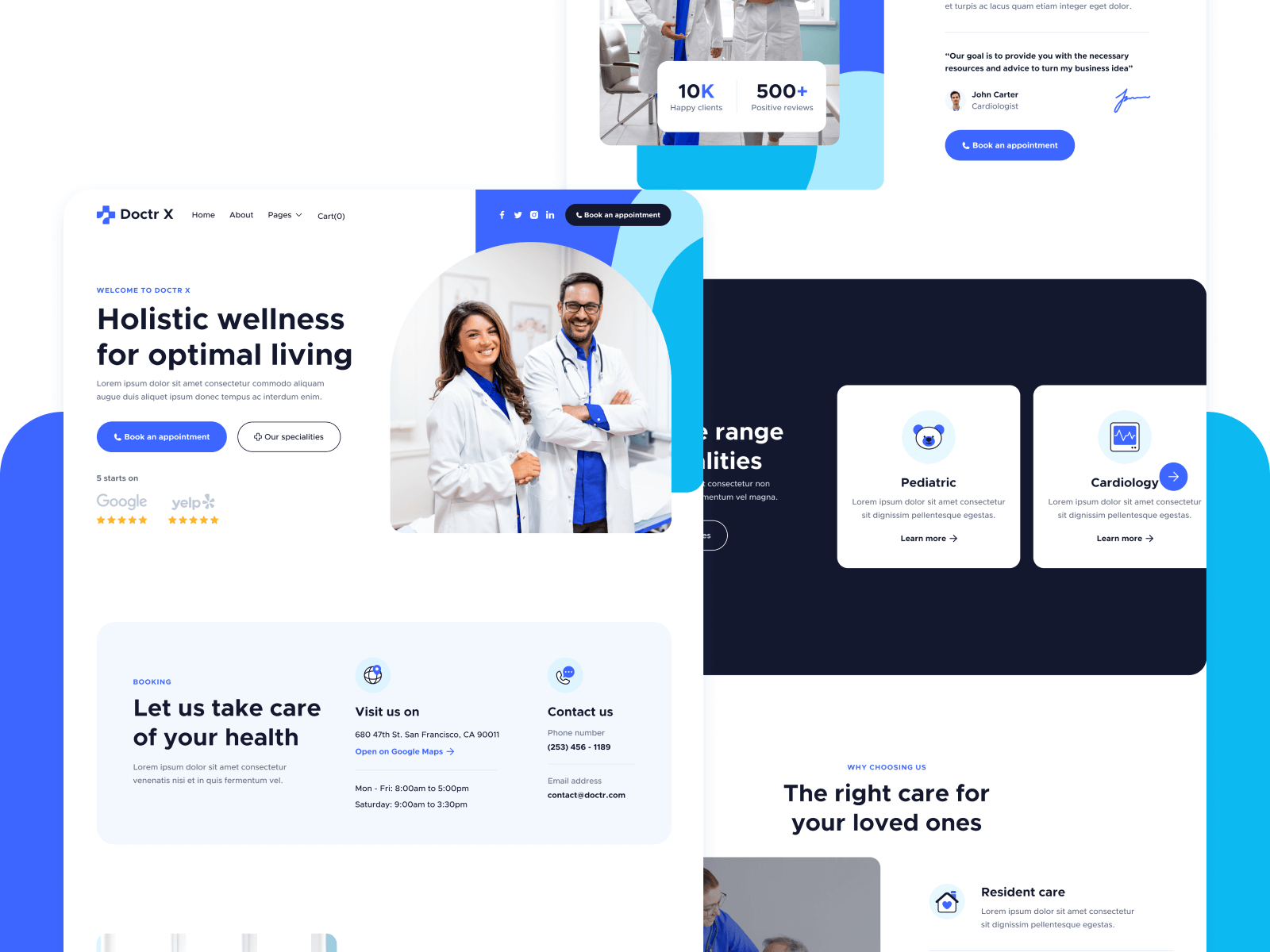 Template de Hospitales para Webflow