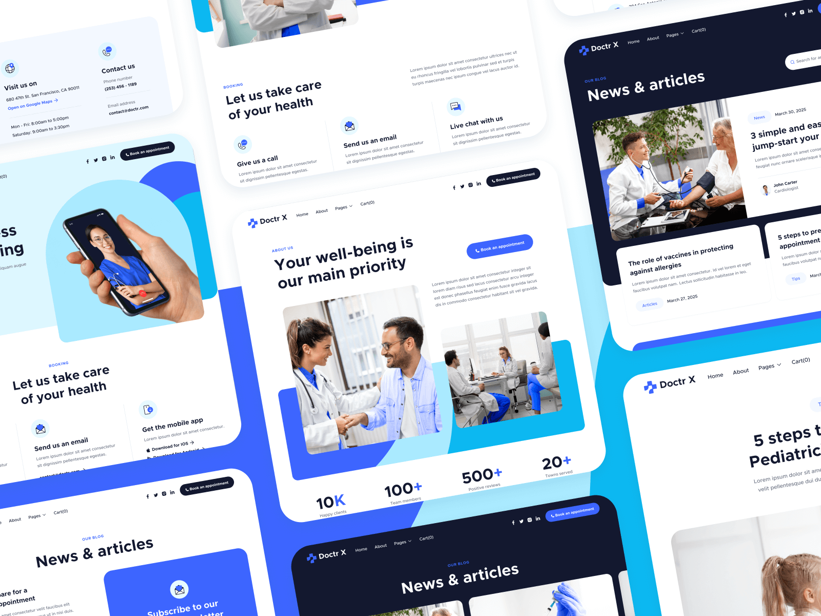  Plantilla de Hospitales para Webflow