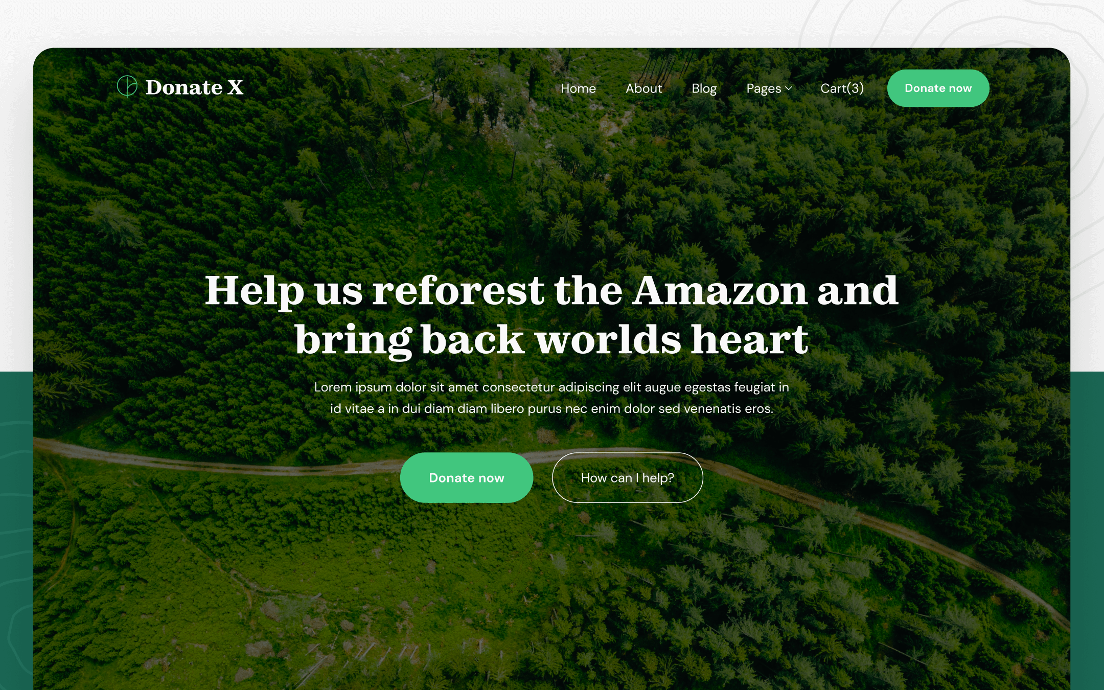 Plantilla de Donaciones para Webflow