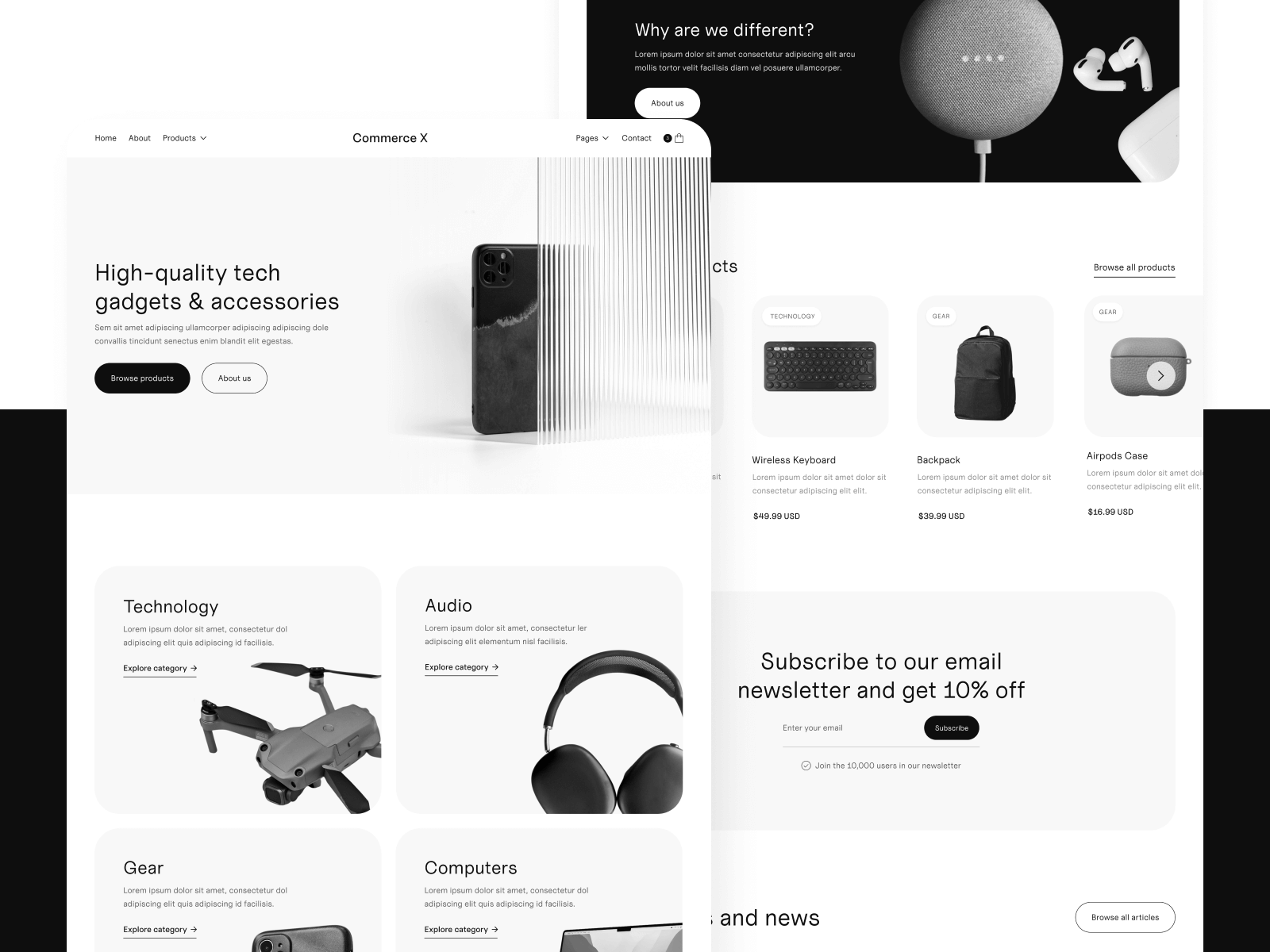 Template de Tienda Online para Webflow
