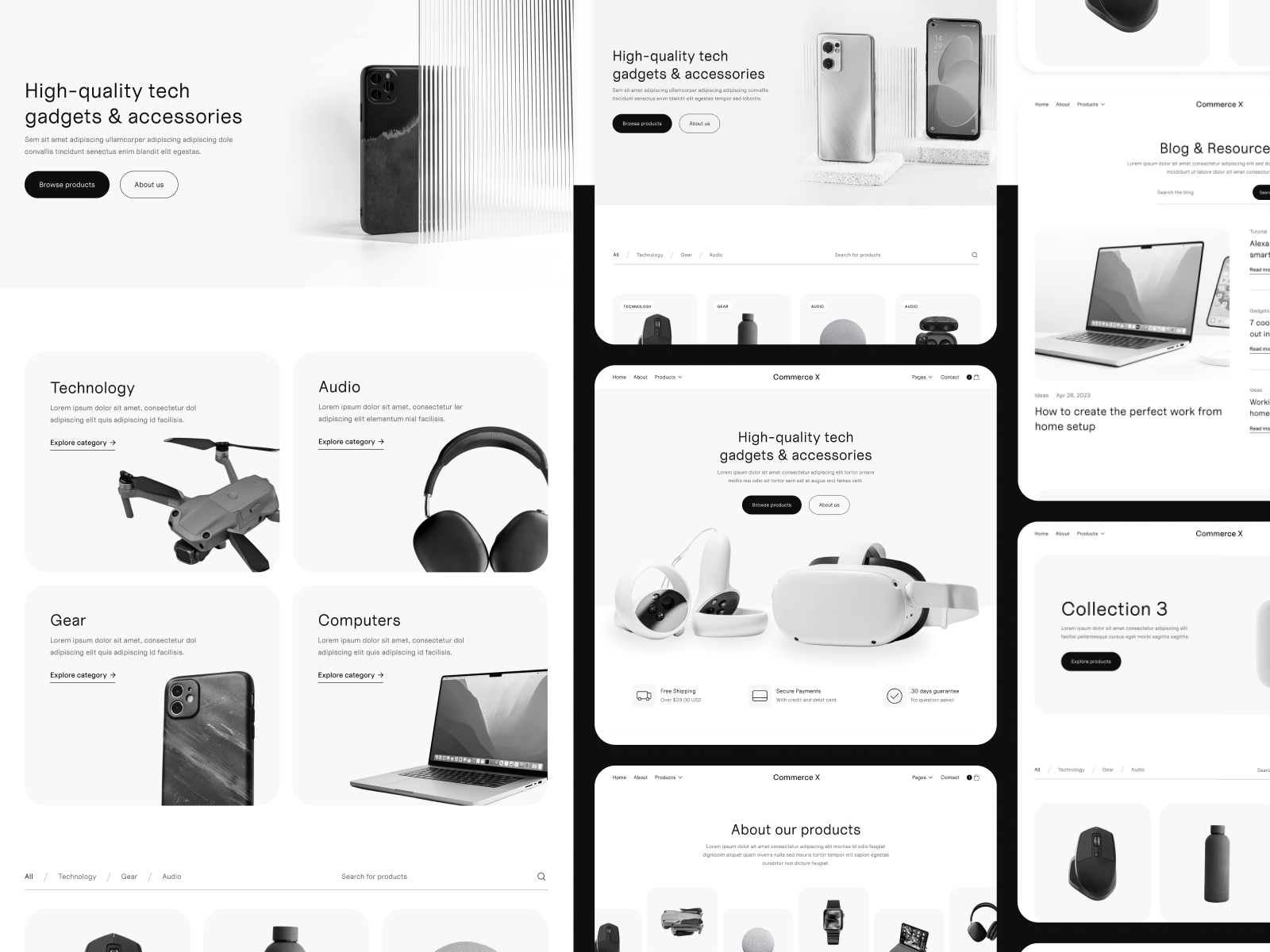 Plantilla para Webflow de Ecommerce en Línea