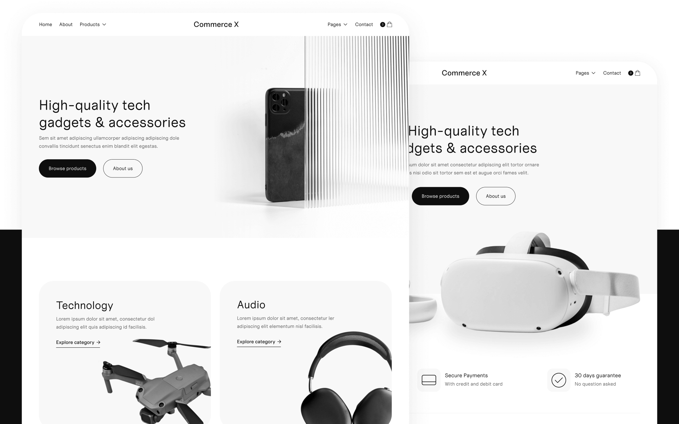 Plantilla de Ecommerce en Línea para Webflow