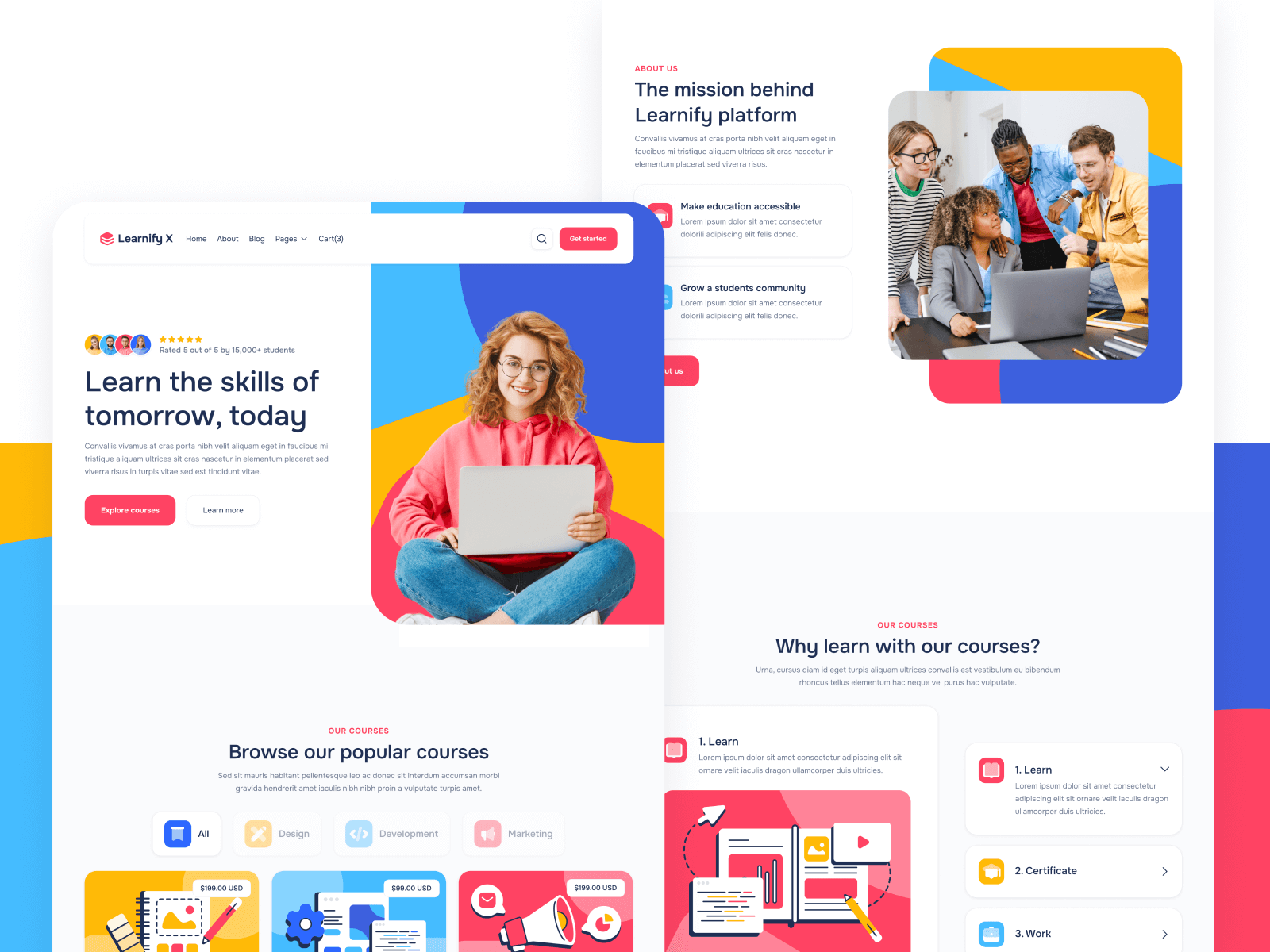 Plantilla de Educación en Línea para Webflow