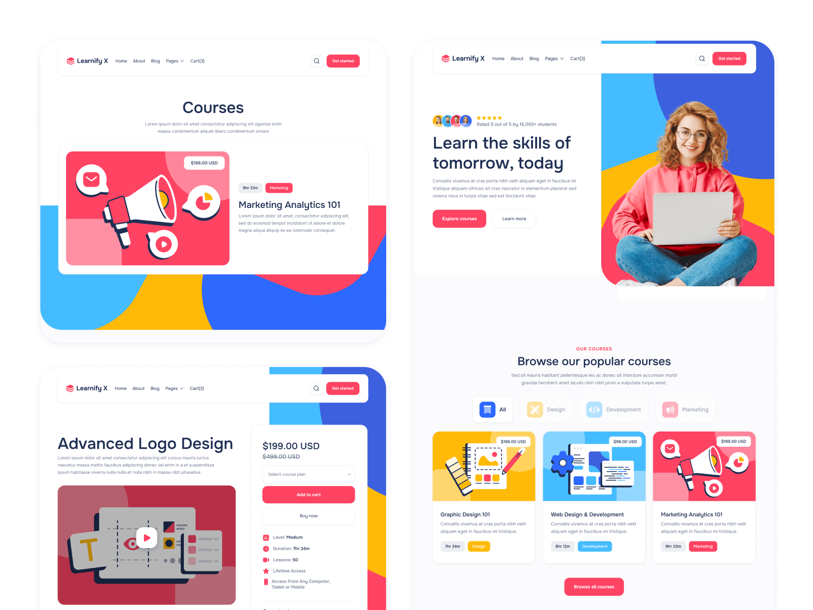 Plantilla de Escuela en Línea para Webflow
