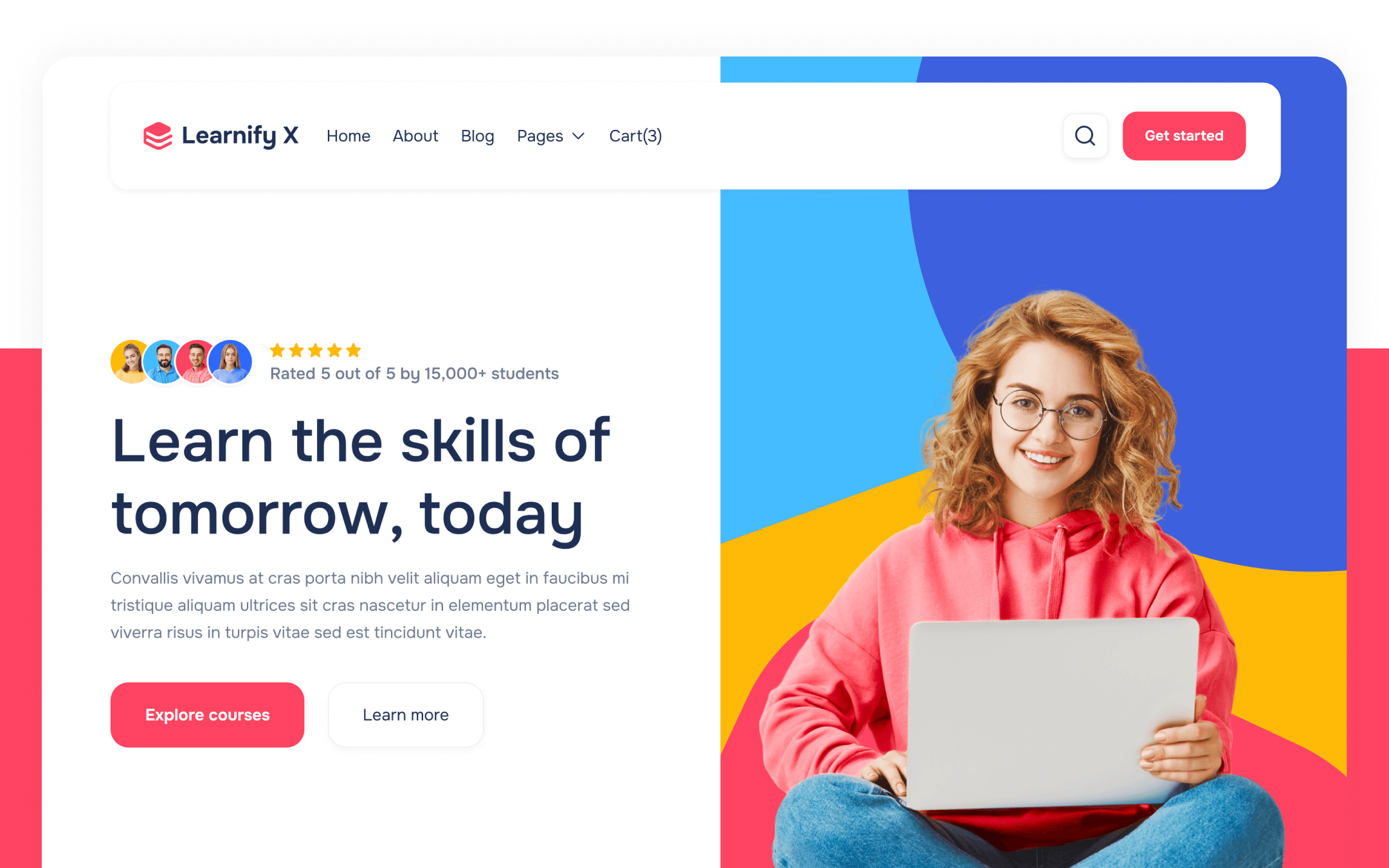 Plantilla de Educación en Línea para Webflow